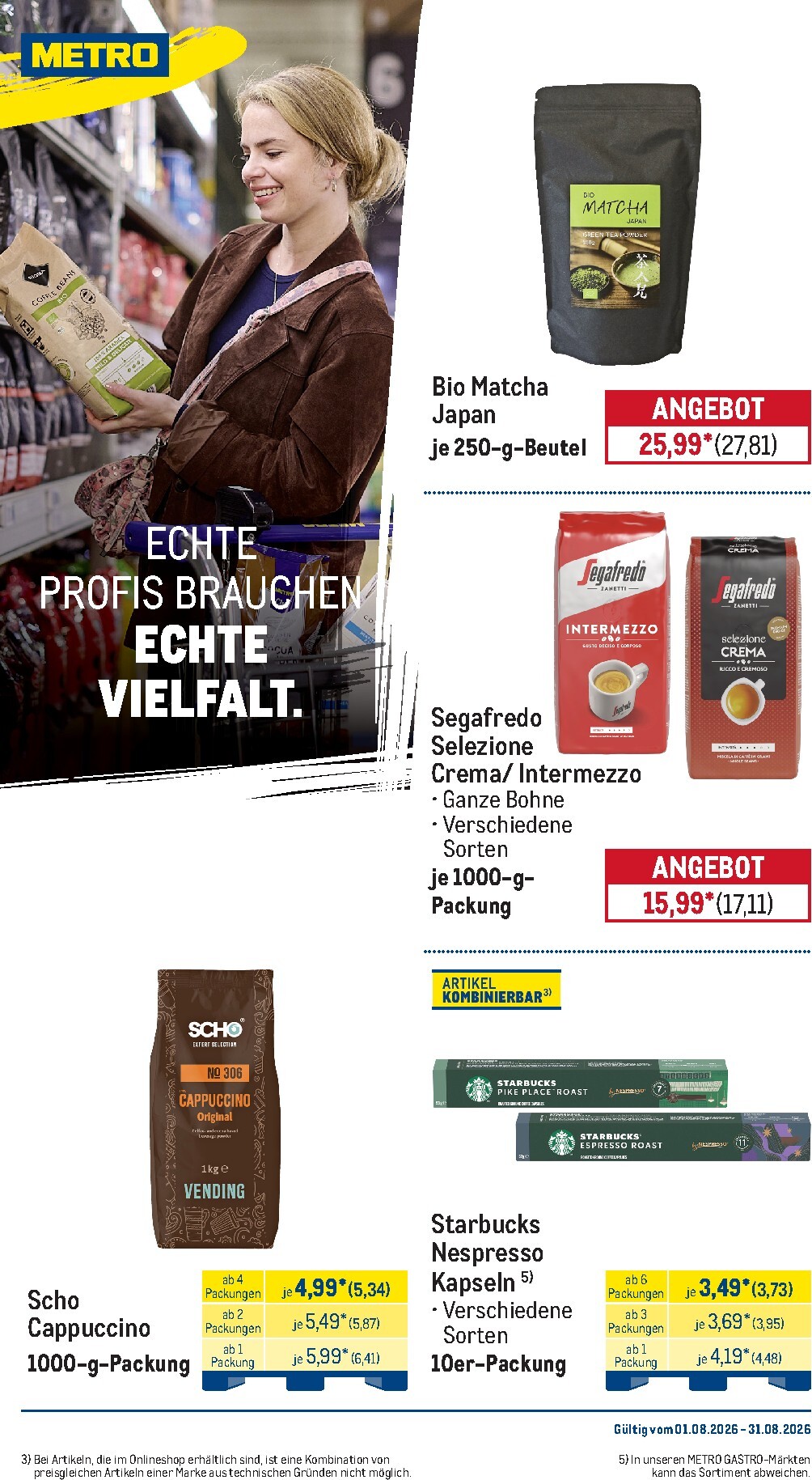metro - Metro - Monats-Menü Prospekt – von Samstag 01.08.2026 bis Montag 31.08.2026 - page: 23