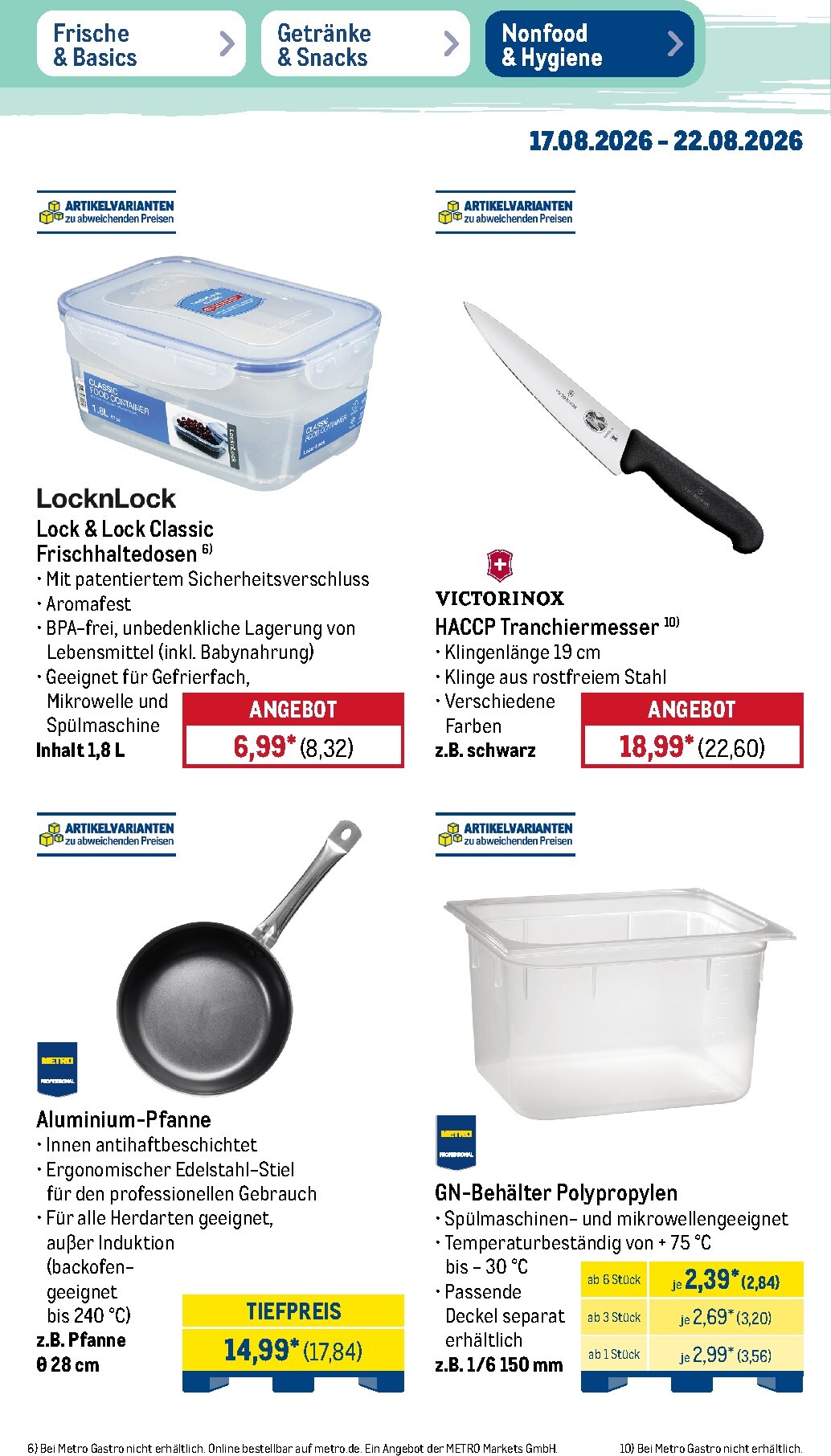 metro - Metro - NonFood Prospekt nächste Woche – von Montag 17.08.2026 bis Samstag 22.08.2026 - page: 2