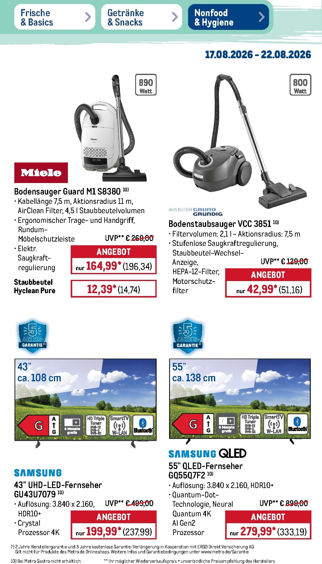 metro - Metro Prospekt nächste Woche – von Montag 17.08.2026 bis Samstag 22.08.2026 - page: 50