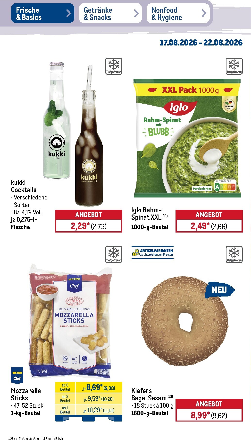 metro - Metro Prospekt nächste Woche – von Montag 17.08.2026 bis Samstag 22.08.2026 - page: 16