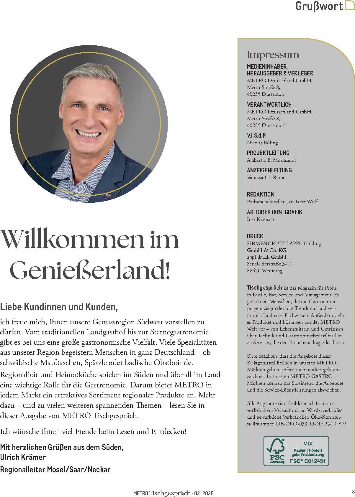 metro - Metro - Tischgespräch Prospekt – von Samstag 01.08.2026 bis Sonntag 30.08.2026 - page: 3