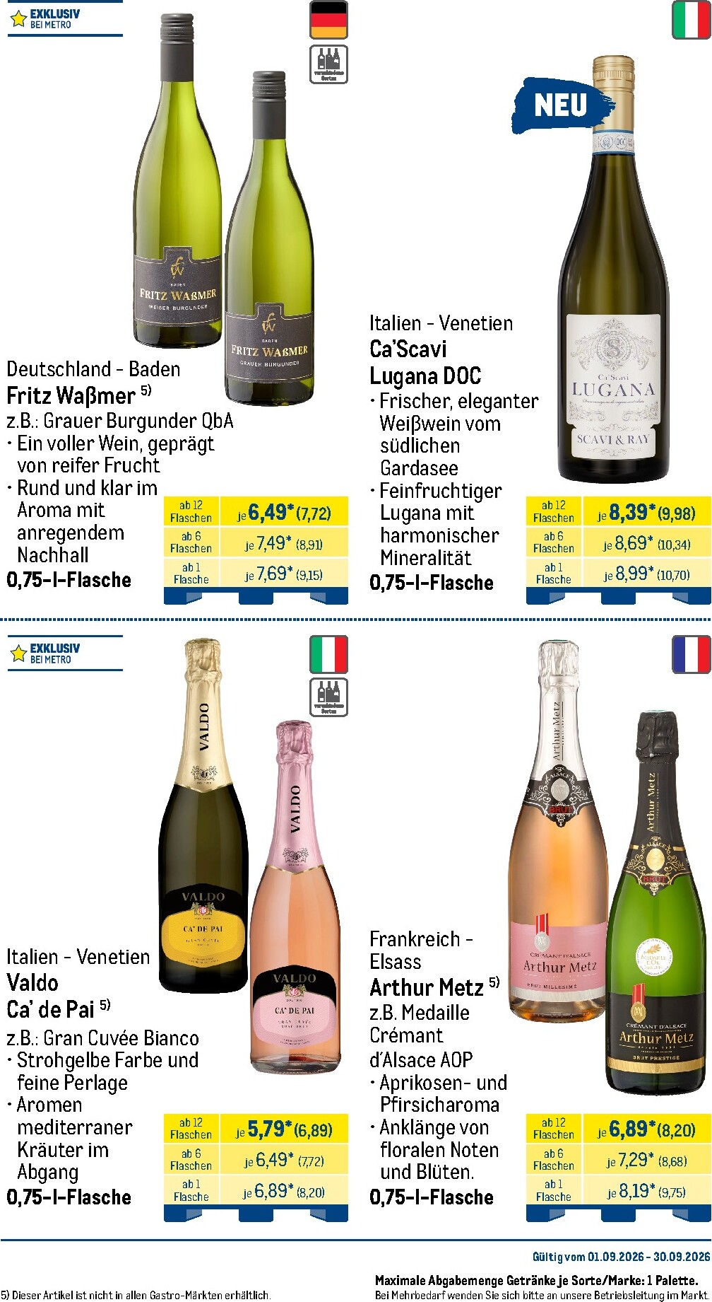 metro - Metro - Monats Menü Prospekt nächste Woche – von Dienstag 01.09.2026 bis Mittwoch 30.09.2026 - page: 27