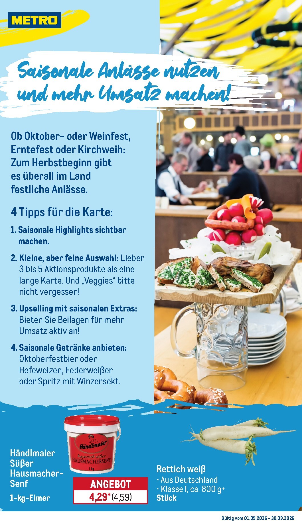 metro - Metro - Monats Menü Prospekt nächste Woche – von Dienstag 01.09.2026 bis Mittwoch 30.09.2026 - page: 5