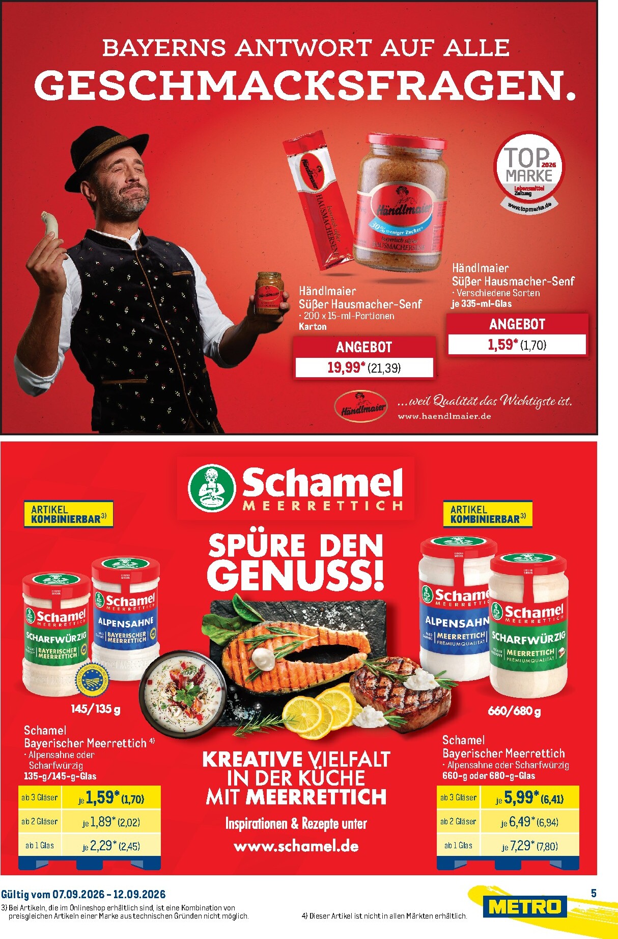 metro - Metro - Starke Marken Prospekt nächste Woche – von Montag 07.09.2026 bis Samstag 12.09.2026 - page: 5