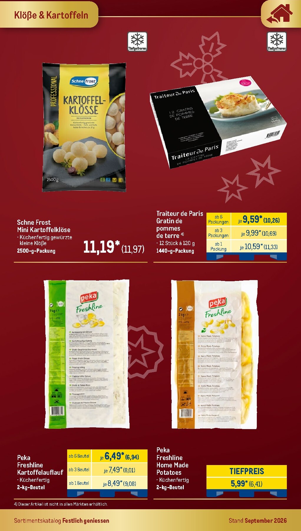 metro - Metro - Festlich Geniessen Prospekt – von Dienstag 01.09.2026 bis Donnerstag 31.12.2026 - page: 16