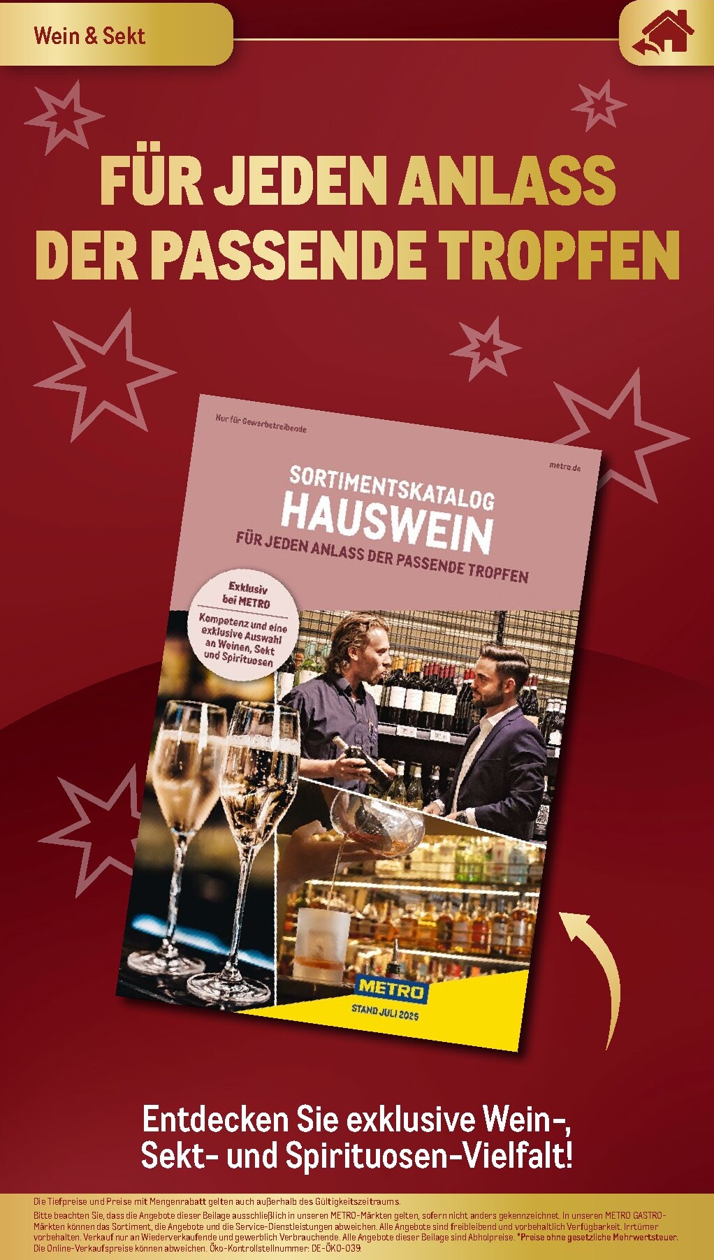 metro - Metro - Festlich Geniessen Prospekt – von Dienstag 01.09.2026 bis Donnerstag 31.12.2026 - page: 34