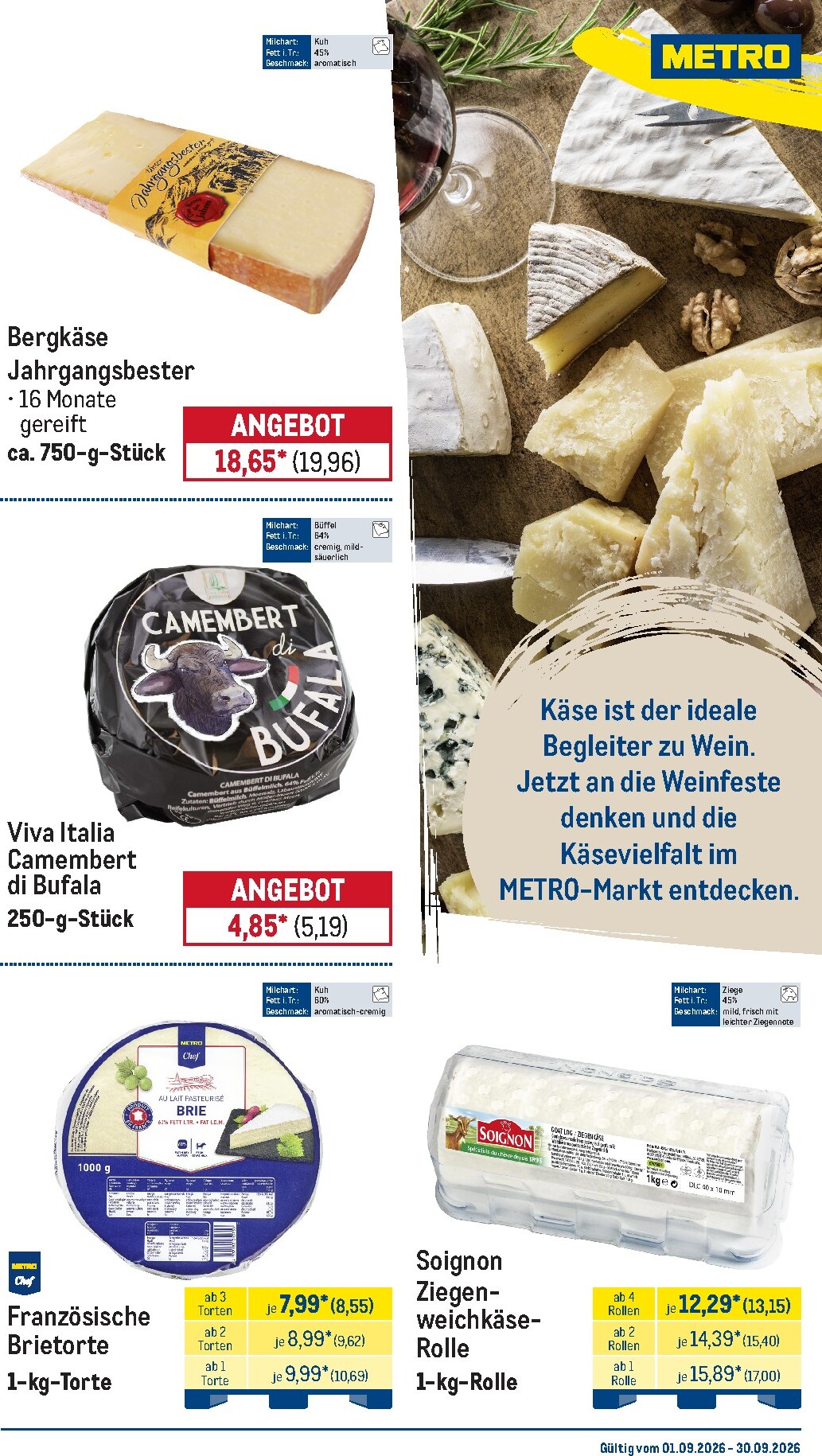 metro - Metro - Monats Menü Prospekt – von Dienstag 01.09.2026 bis Mittwoch 30.09.2026 - page: 17