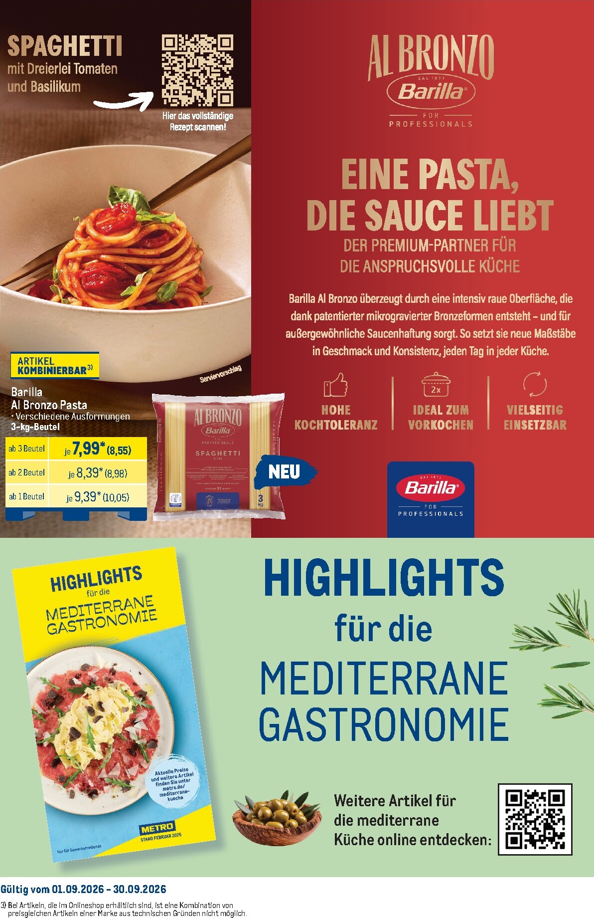 metro - Metro - Monats Menü Prospekt – von Dienstag 01.09.2026 bis Mittwoch 30.09.2026 - page: 43