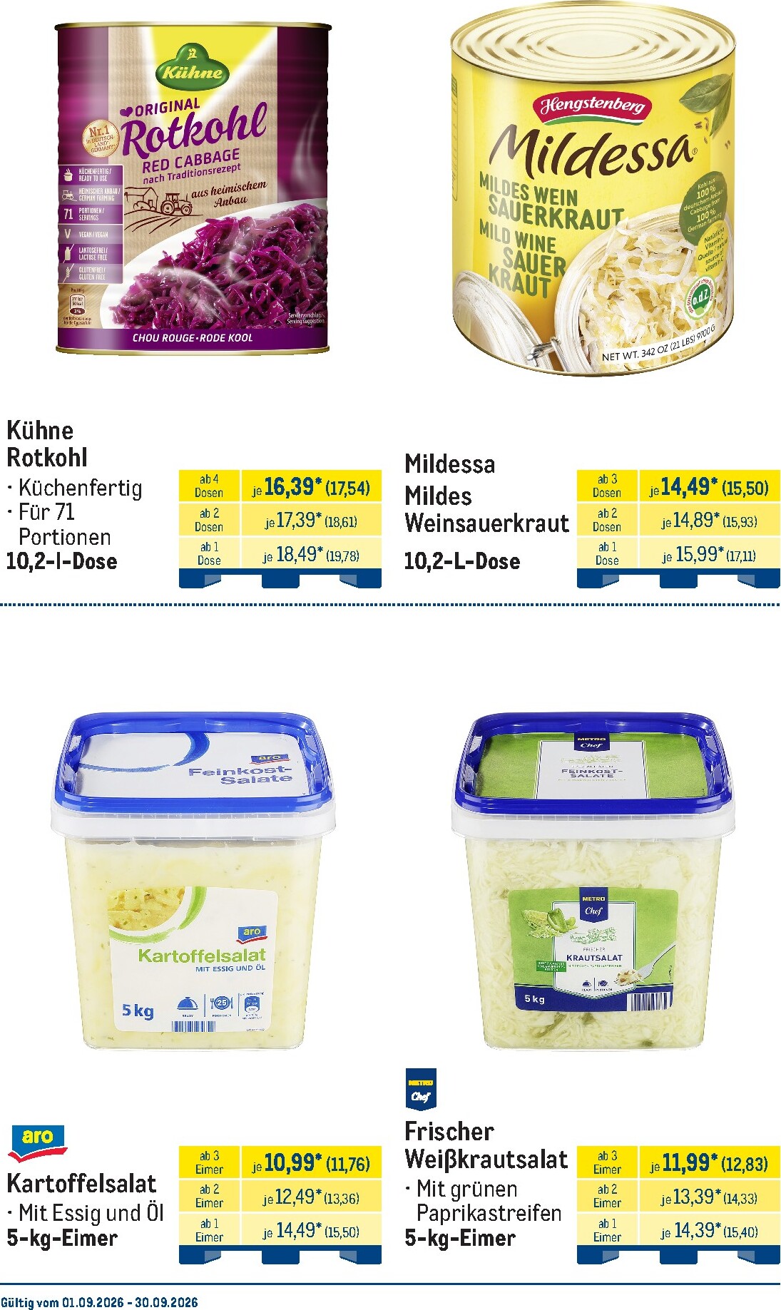 metro - Metro - Monats Menü Prospekt – von Dienstag 01.09.2026 bis Mittwoch 30.09.2026 - page: 8