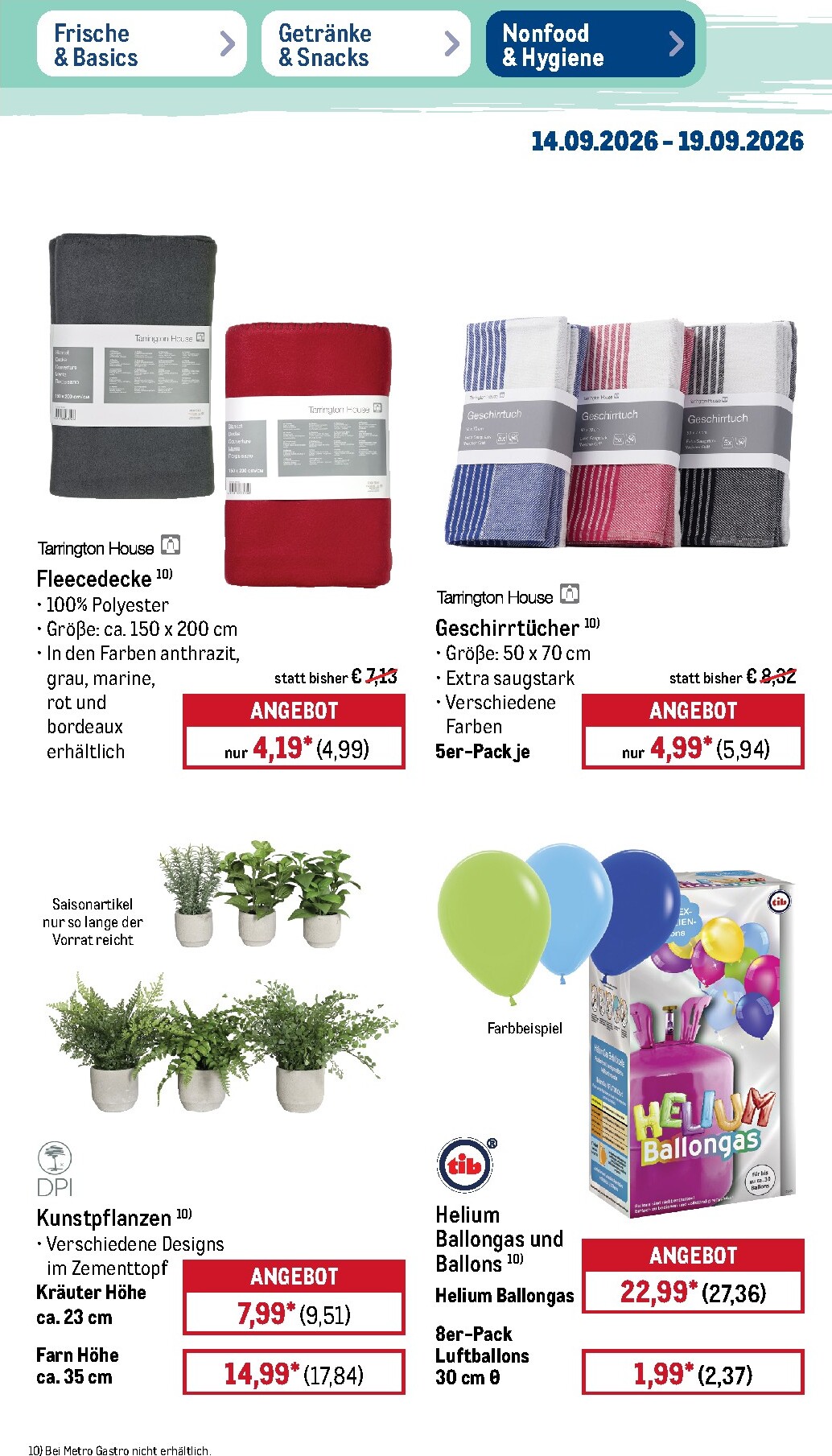 metro - Metro - NonFood Prospekt – von Montag 14.09.2026 bis Samstag 19.09.2026 - page: 6