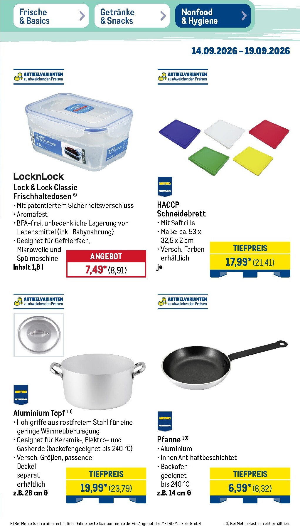 metro - Metro - NonFood Prospekt – von Montag 14.09.2026 bis Samstag 19.09.2026 - page: 2