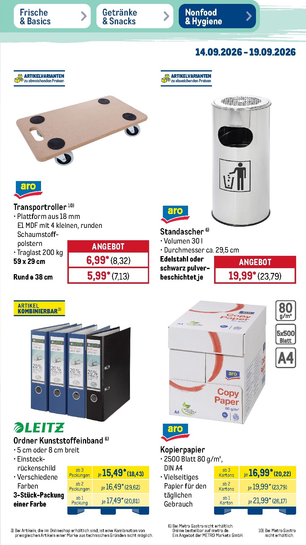 metro - Metro Prospekt – von Montag 14.09.2026 bis Samstag 19.09.2026 - page: 43