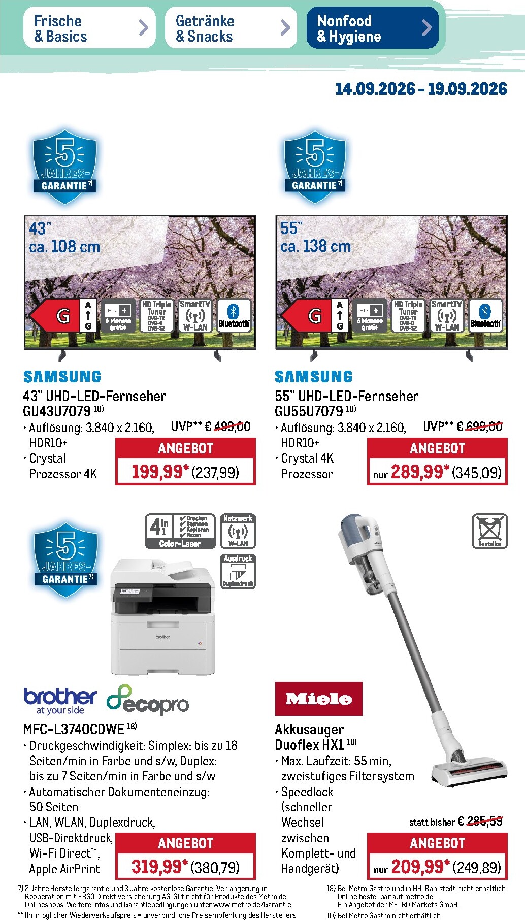 metro - Metro Prospekt – von Montag 14.09.2026 bis Samstag 19.09.2026 - page: 47
