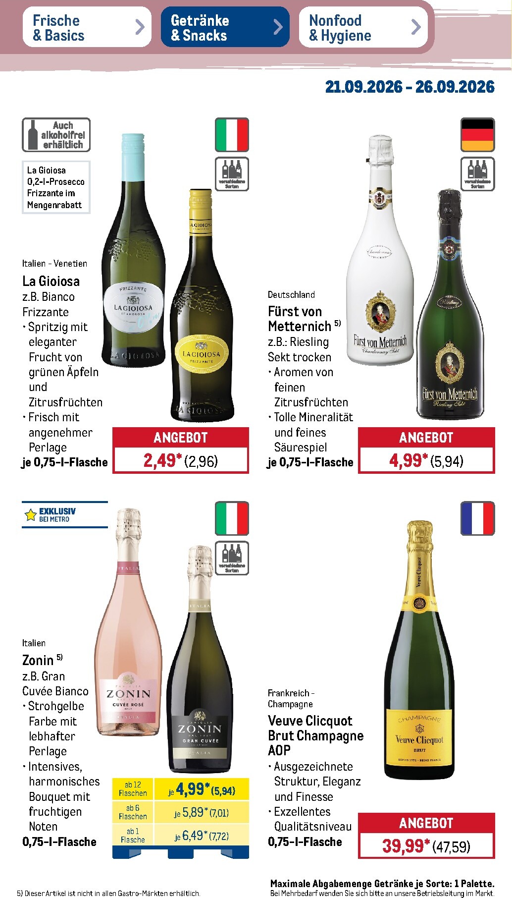 metro - Metro Prospekt nächste Woche – von Montag 21.09.2026 bis Samstag 26.09.2026 - page: 32