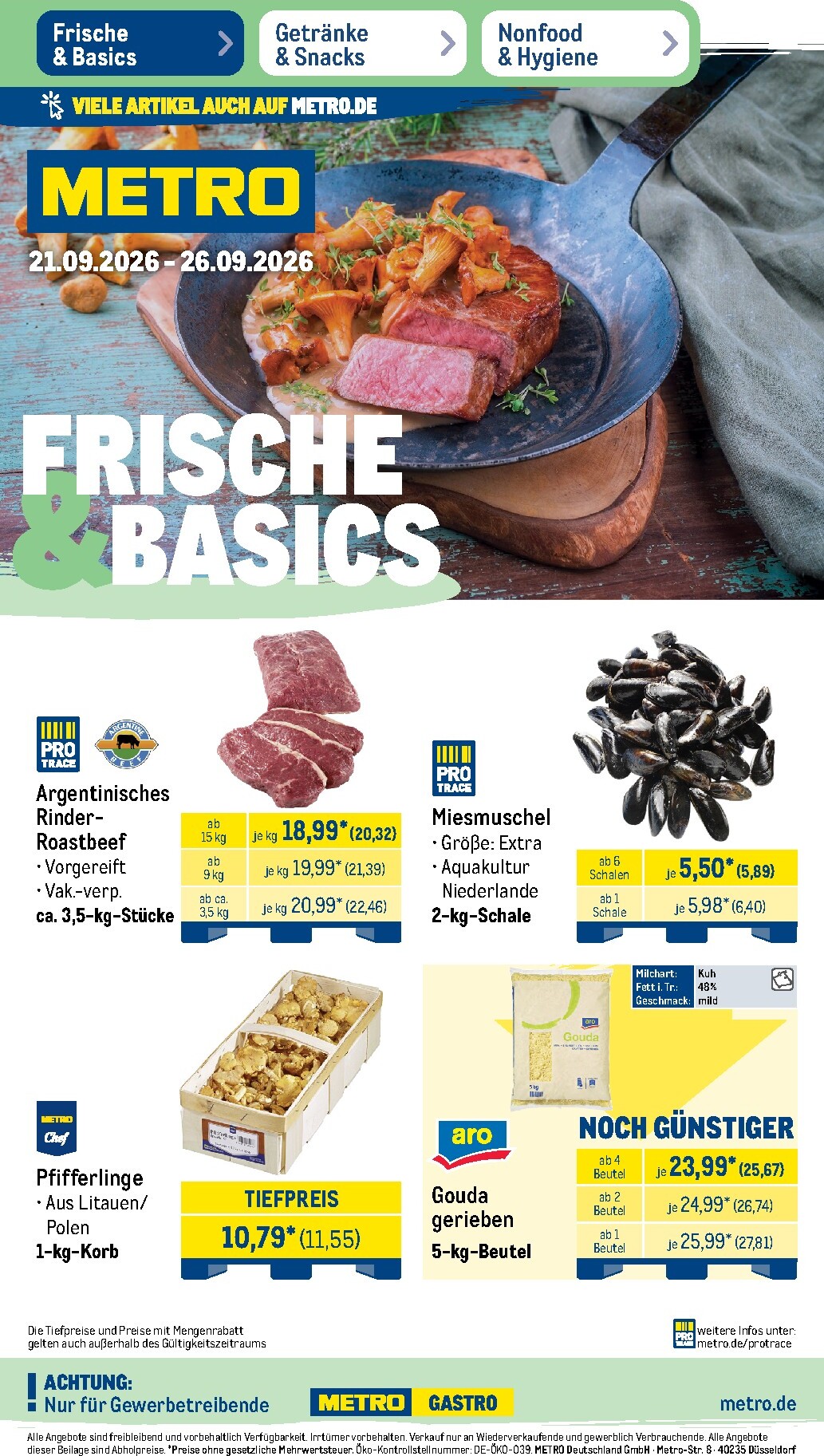 metro - Metro Prospekt nächste Woche – von Montag 21.09.2026 bis Samstag 26.09.2026