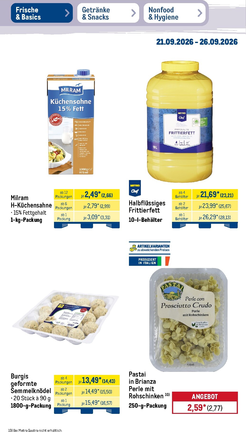 metro - Metro - NonFood Prospekt nächste Woche – von Montag 21.09.2026 bis Samstag 26.09.2026 - page: 44