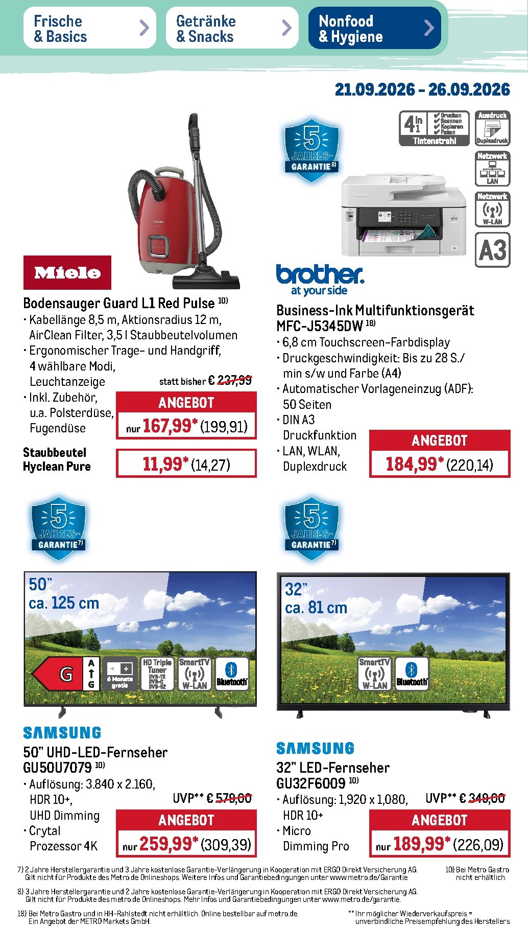 metro - Metro - NonFood Prospekt nächste Woche – von Montag 21.09.2026 bis Samstag 26.09.2026 - page: 4