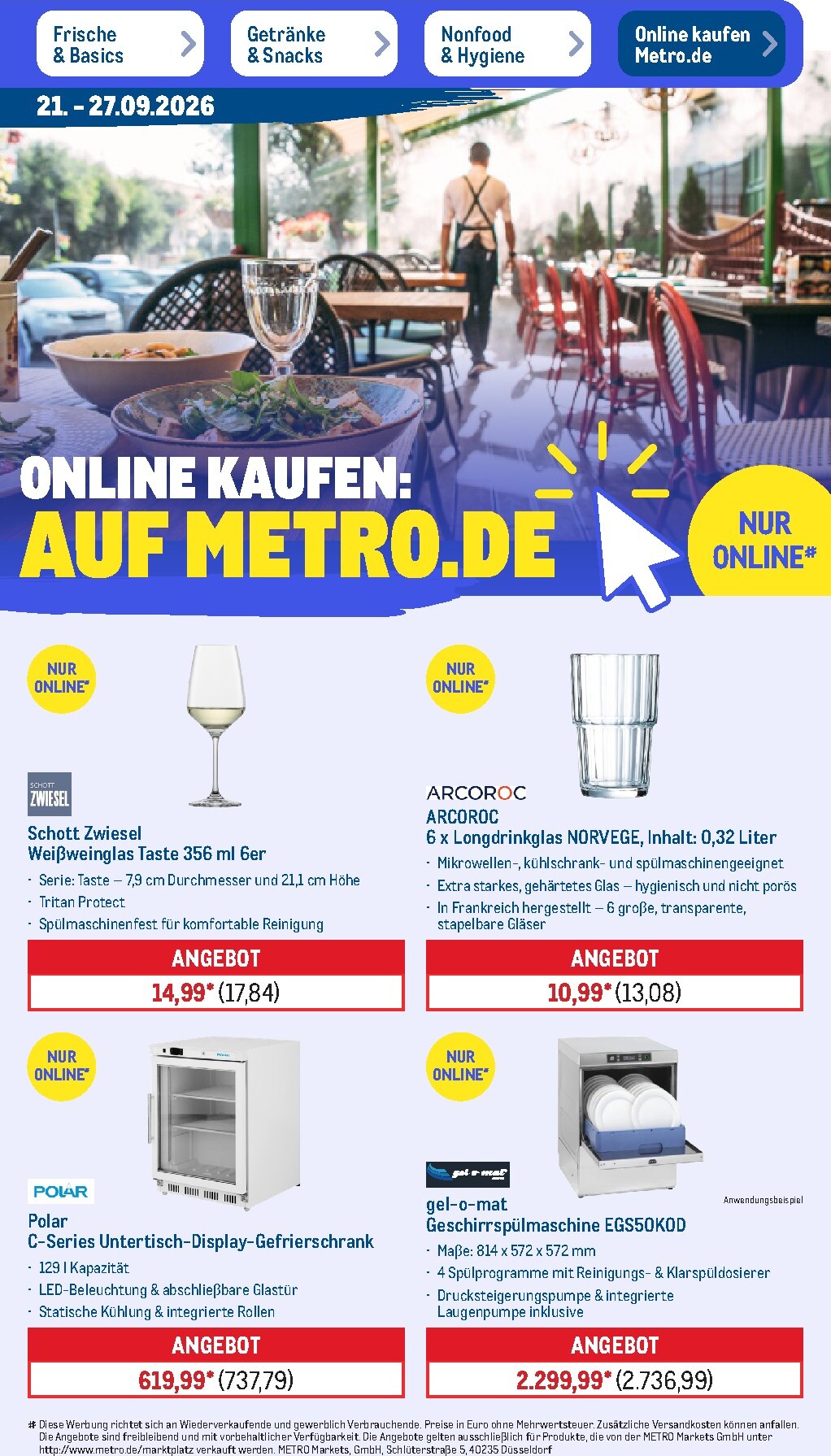 metro - Metro - NonFood Prospekt – von Montag 21.09.2026 bis Samstag 26.09.2026 - page: 15