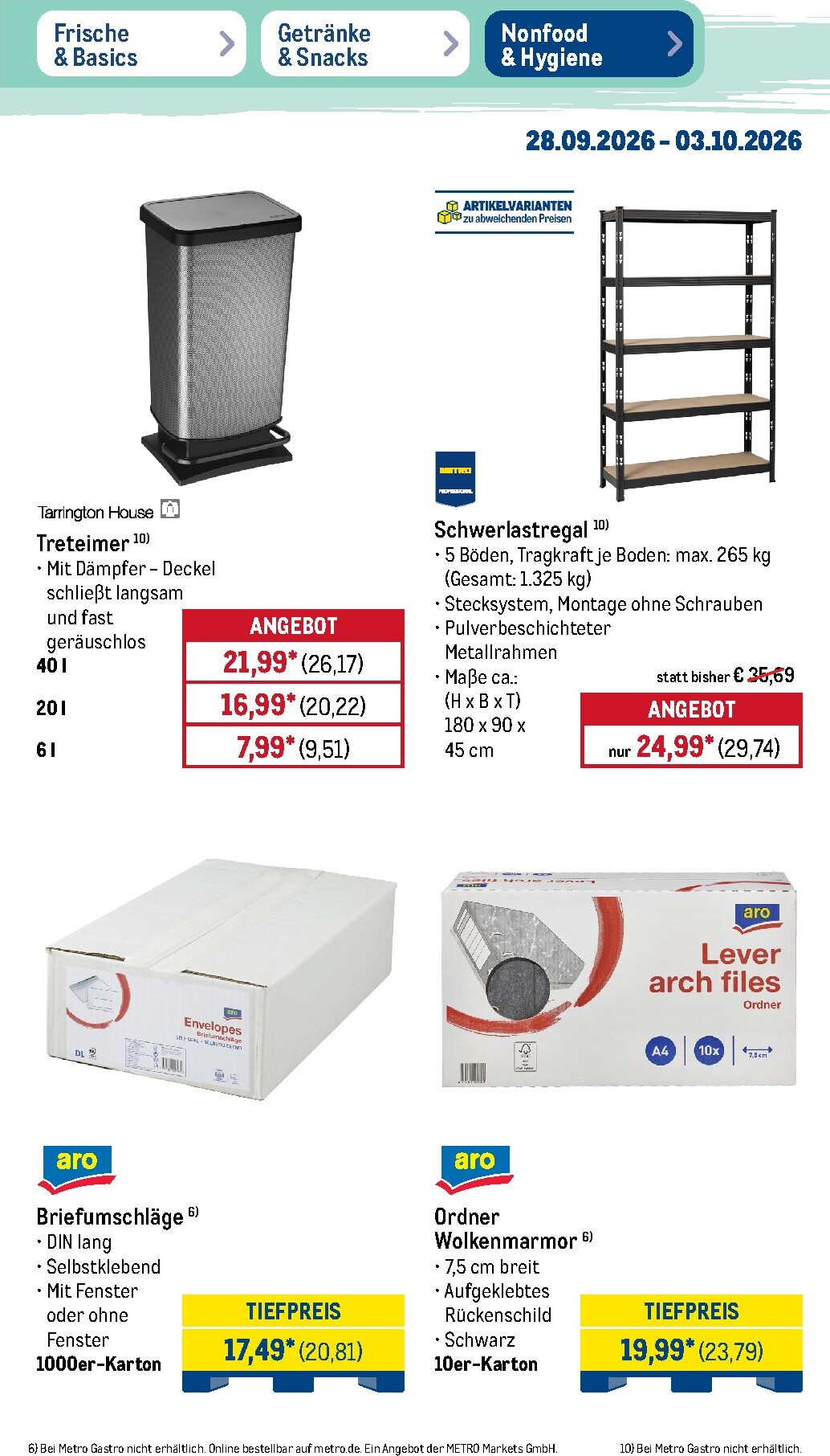 metro - Metro - NonFood Prospekt nächste Woche – von Montag 28.09.2026 bis Samstag 03.10.2026 - page: 7