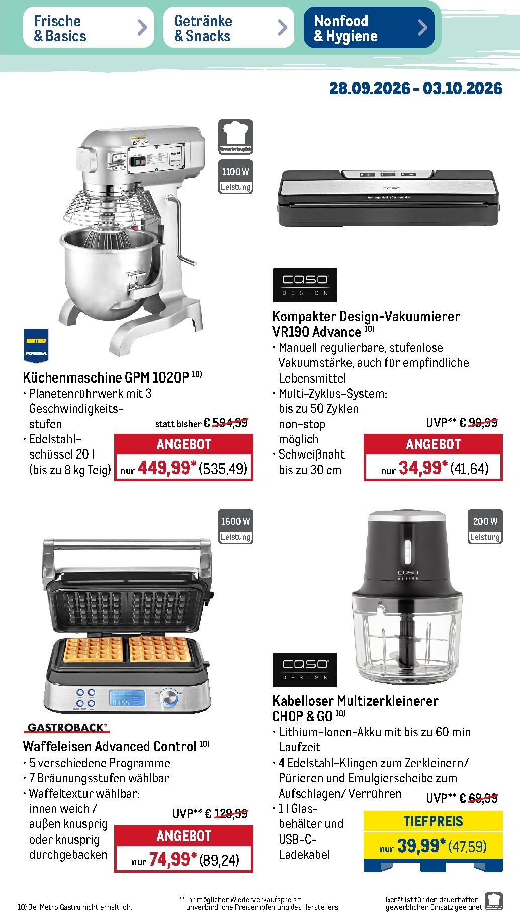 metro - Metro - NonFood Prospekt nächste Woche – von Montag 28.09.2026 bis Samstag 03.10.2026 - page: 5