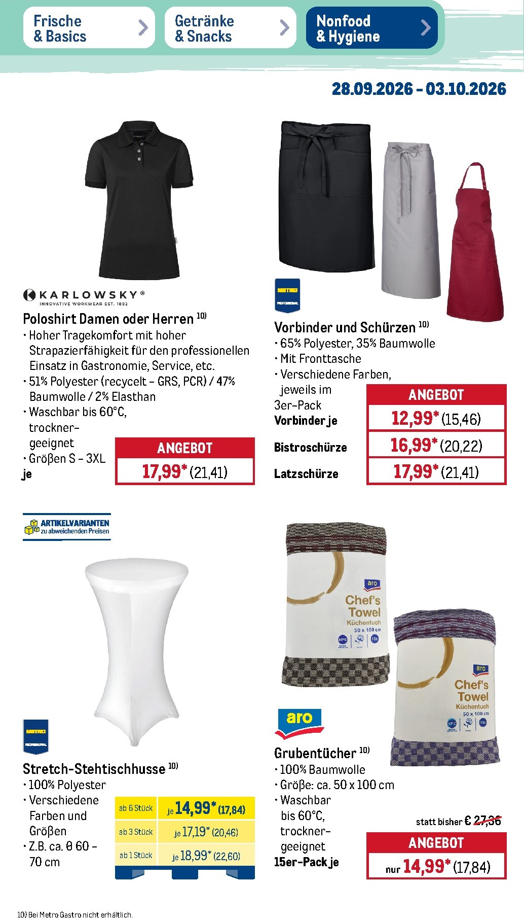 metro - Metro - NonFood Prospekt nächste Woche – von Montag 28.09.2026 bis Samstag 03.10.2026 - page: 6