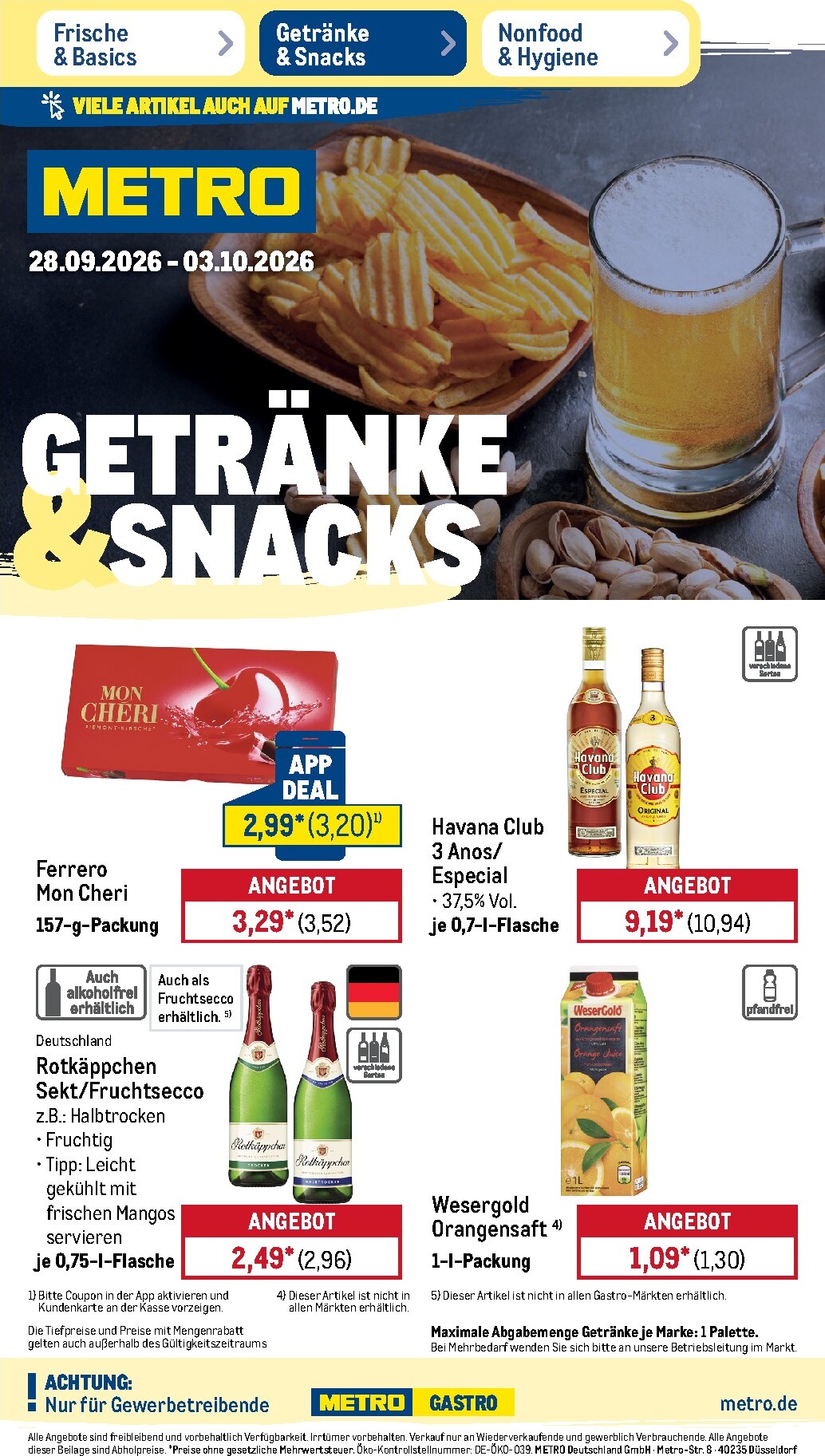 metro - Metro Prospekt nächste Woche – von Montag 28.09.2026 bis Samstag 03.10.2026 - page: 21