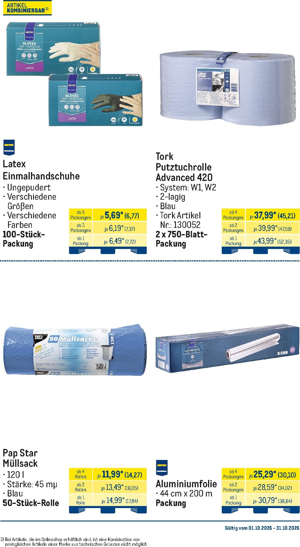 metro - Metro - Monats-Menü Prospekt nächste Woche – von Donnerstag 01.10.2026 bis Samstag 31.10.2026 - page: 45