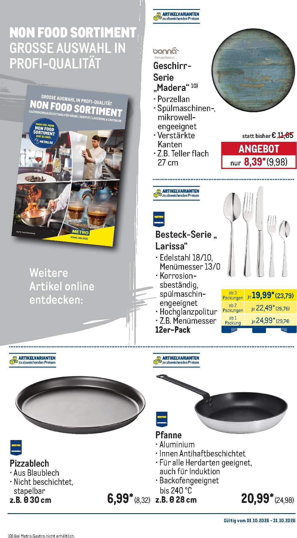 metro - Metro - Monats-Menü Prospekt nächste Woche – von Donnerstag 01.10.2026 bis Samstag 31.10.2026 - page: 40