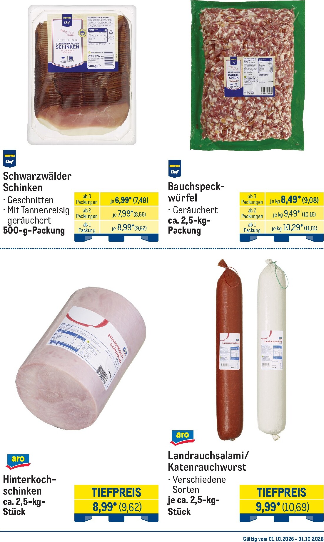 metro - Metro - Monats-Menü Prospekt nächste Woche – von Donnerstag 01.10.2026 bis Samstag 31.10.2026 - page: 11