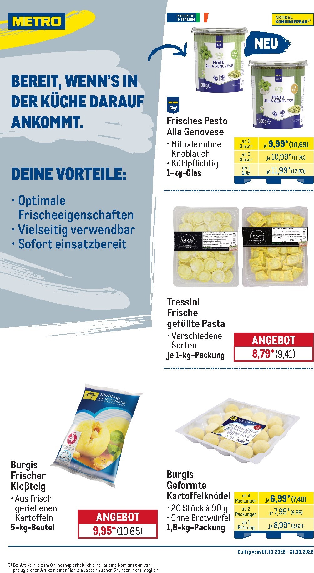 metro - Metro - Monats-Menü Prospekt nächste Woche – von Donnerstag 01.10.2026 bis Samstag 31.10.2026 - page: 20