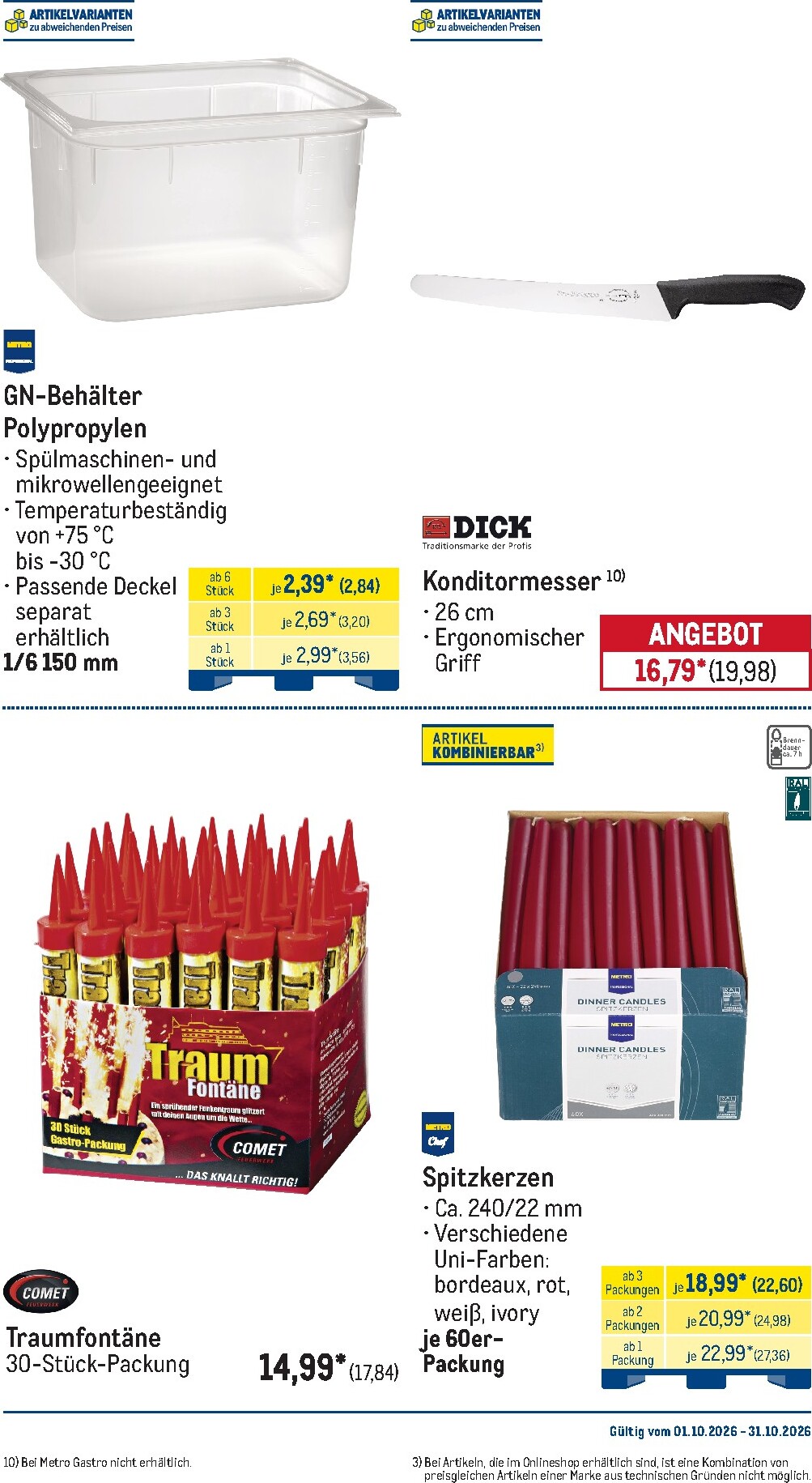 metro - Metro - Monats-Menü Prospekt nächste Woche – von Donnerstag 01.10.2026 bis Samstag 31.10.2026 - page: 42