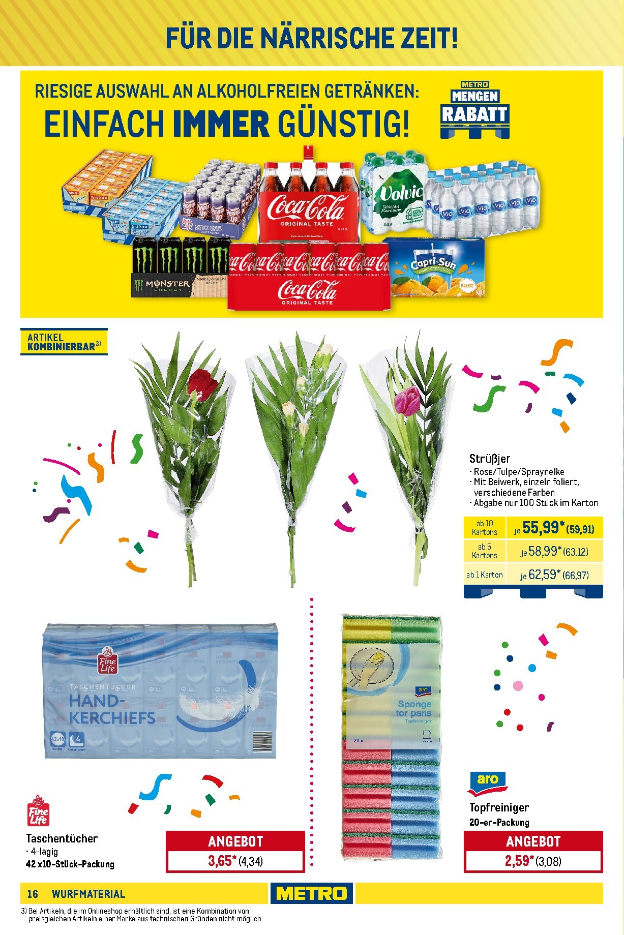 metro - Metro - Wurfmaterial Karneval Prospekt nächste Woche – von Donnerstag 01.10.2026 bis Sonntag 28.02.2027 - page: 16