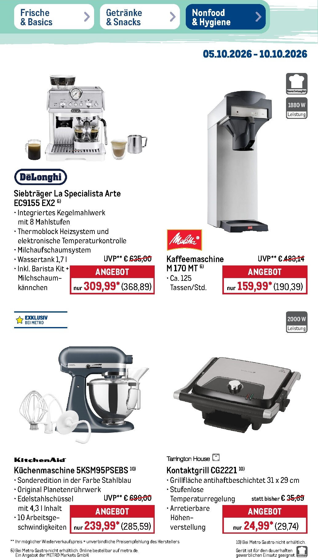 metro - Metro - NonFood Prospekt – von Montag 05.10.2026 bis Samstag 10.10.2026 - page: 10