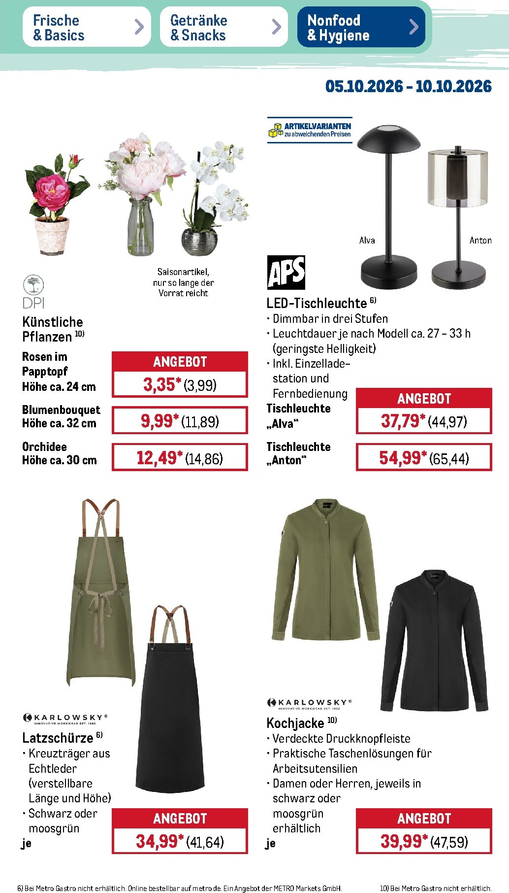metro - Metro - NonFood Prospekt – von Montag 05.10.2026 bis Samstag 10.10.2026 - page: 11