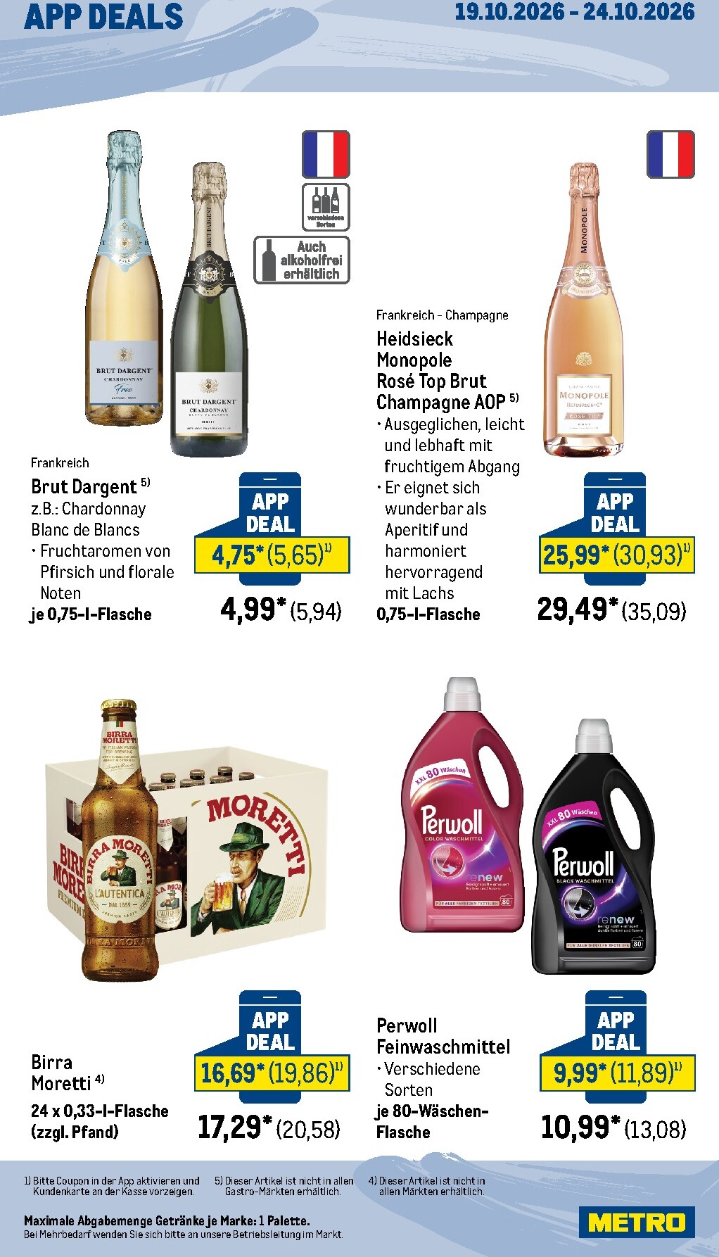 metro - Metro - App Deals Prospekt nächste Woche – von Montag 19.10.2026 bis Samstag 24.10.2026 - page: 2