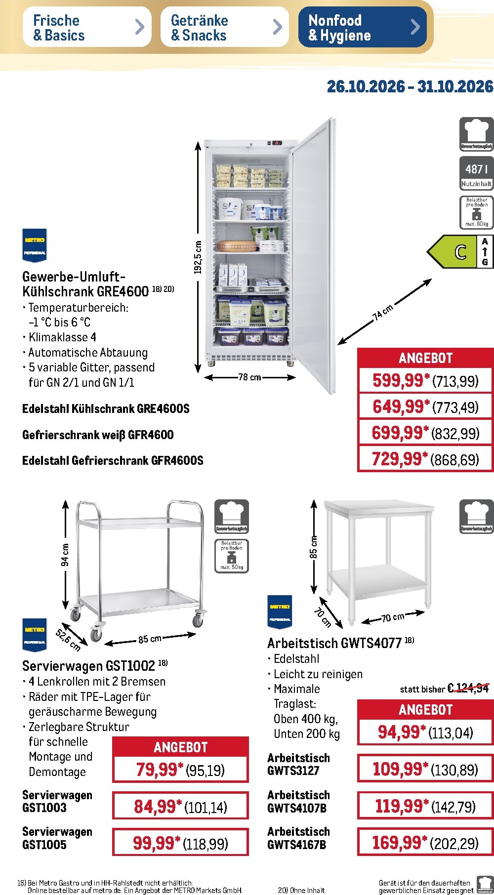 metro - Metro Prospekt nächste Woche – von Montag 26.10.2026 bis Samstag 31.10.2026 - page: 45