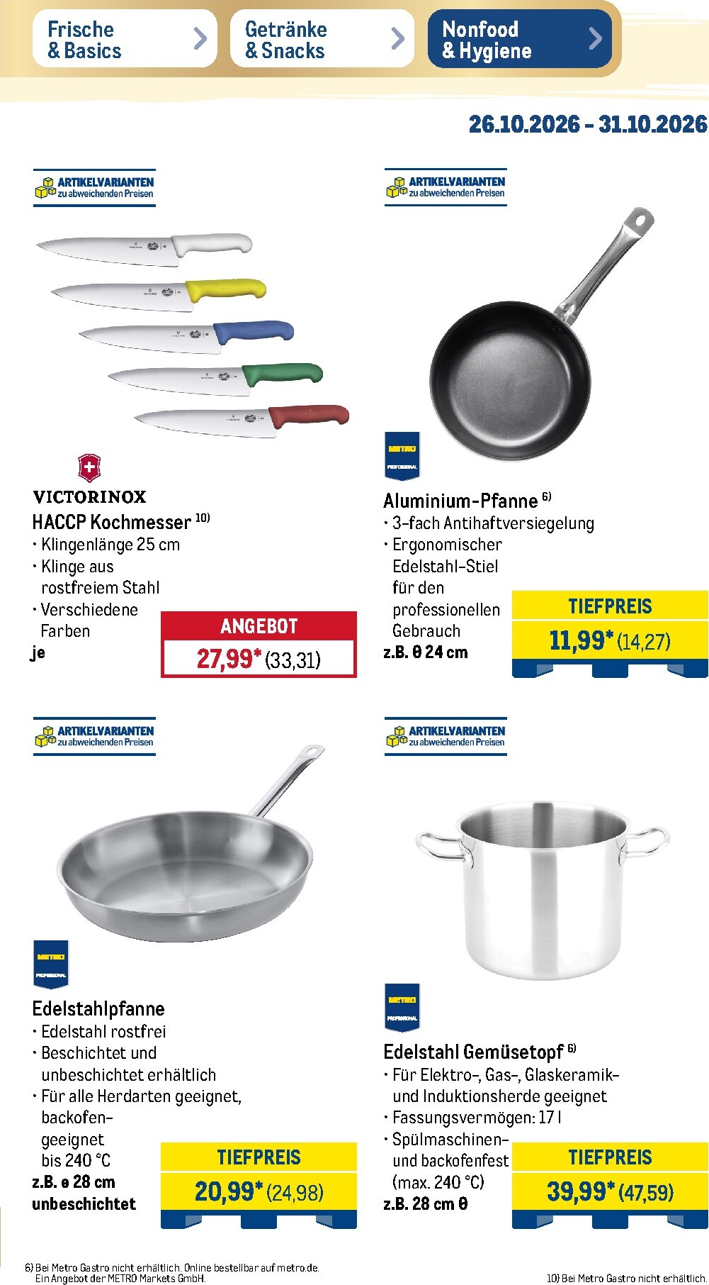 metro - Metro - NonFood Prospekt nächste Woche – von Montag 26.10.2026 bis Samstag 31.10.2026 - page: 2
