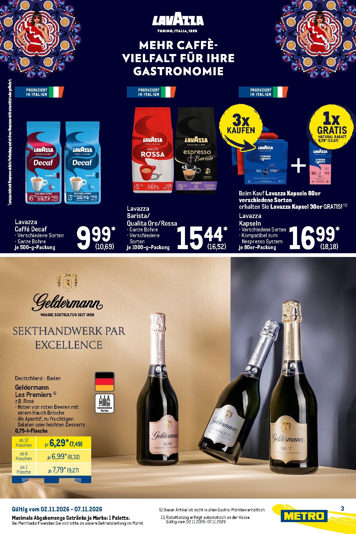 metro - Metro - Starke Marken Prospekt nächste Woche – von Montag 02.11.2026 bis Samstag 07.11.2026 - page: 3