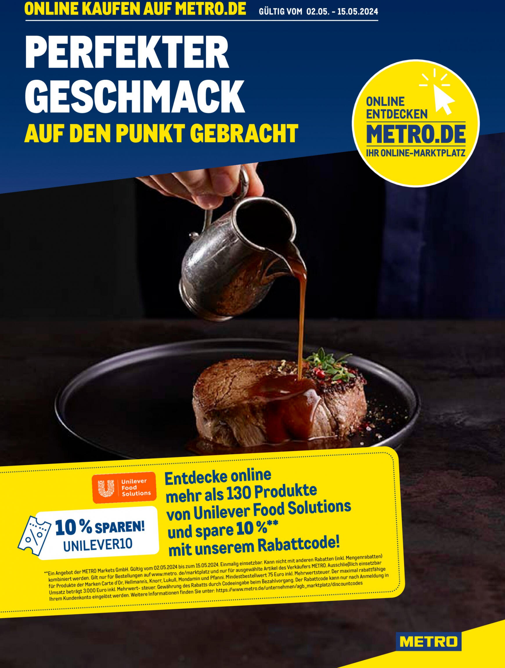 metro - Flyer Metro - Unilever Food Solution aktuell 02.05. - 15.05.