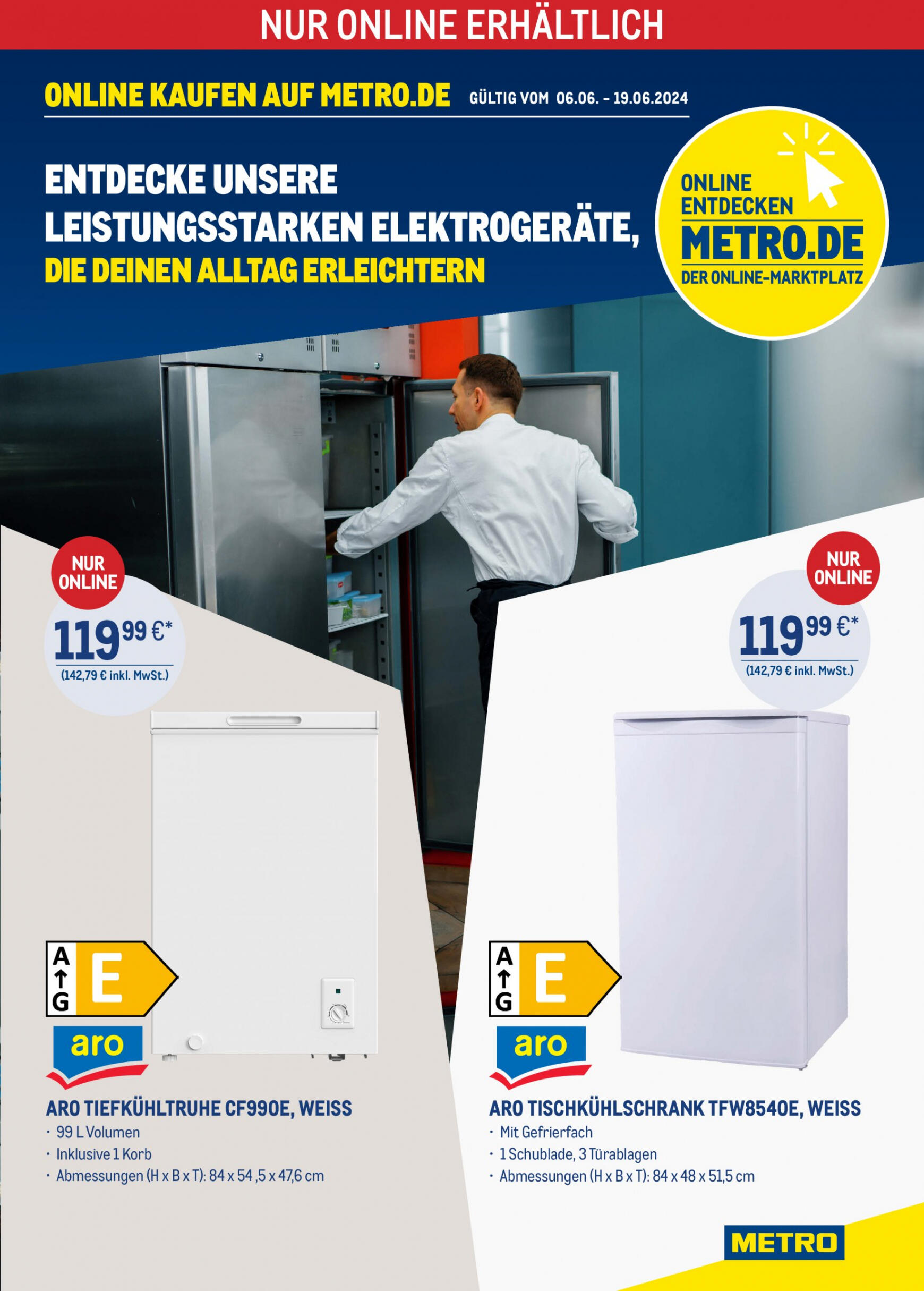 metro - Flyer Metro - Leistungsstarken Elektrogerate aktuell 06.06. - 16.06. - page: 1