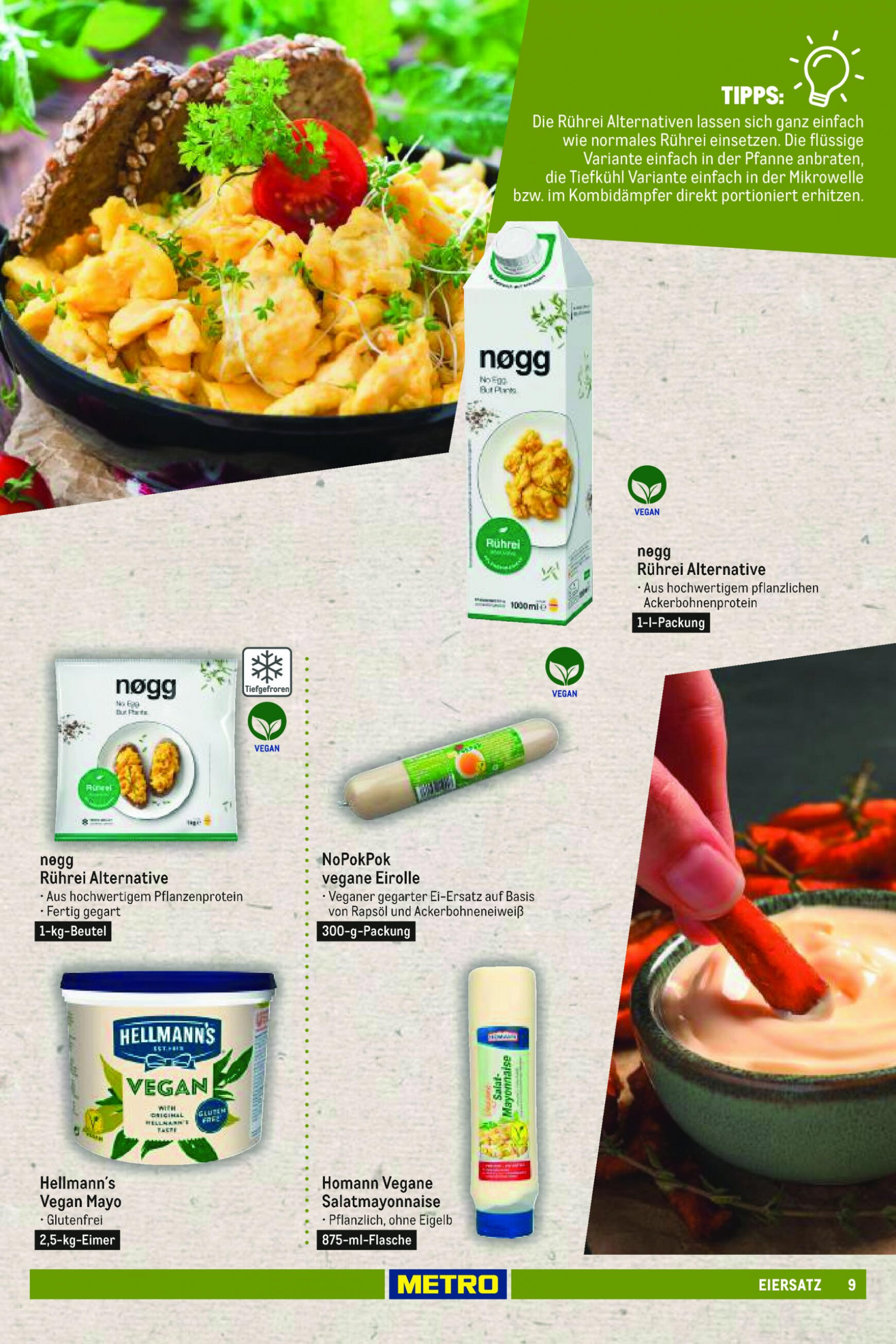 metro - Flyer Metro - Sortimentskatalog Vegane & Vegetarische Alternativen aktuell 17.07. - 31.12. - page: 9