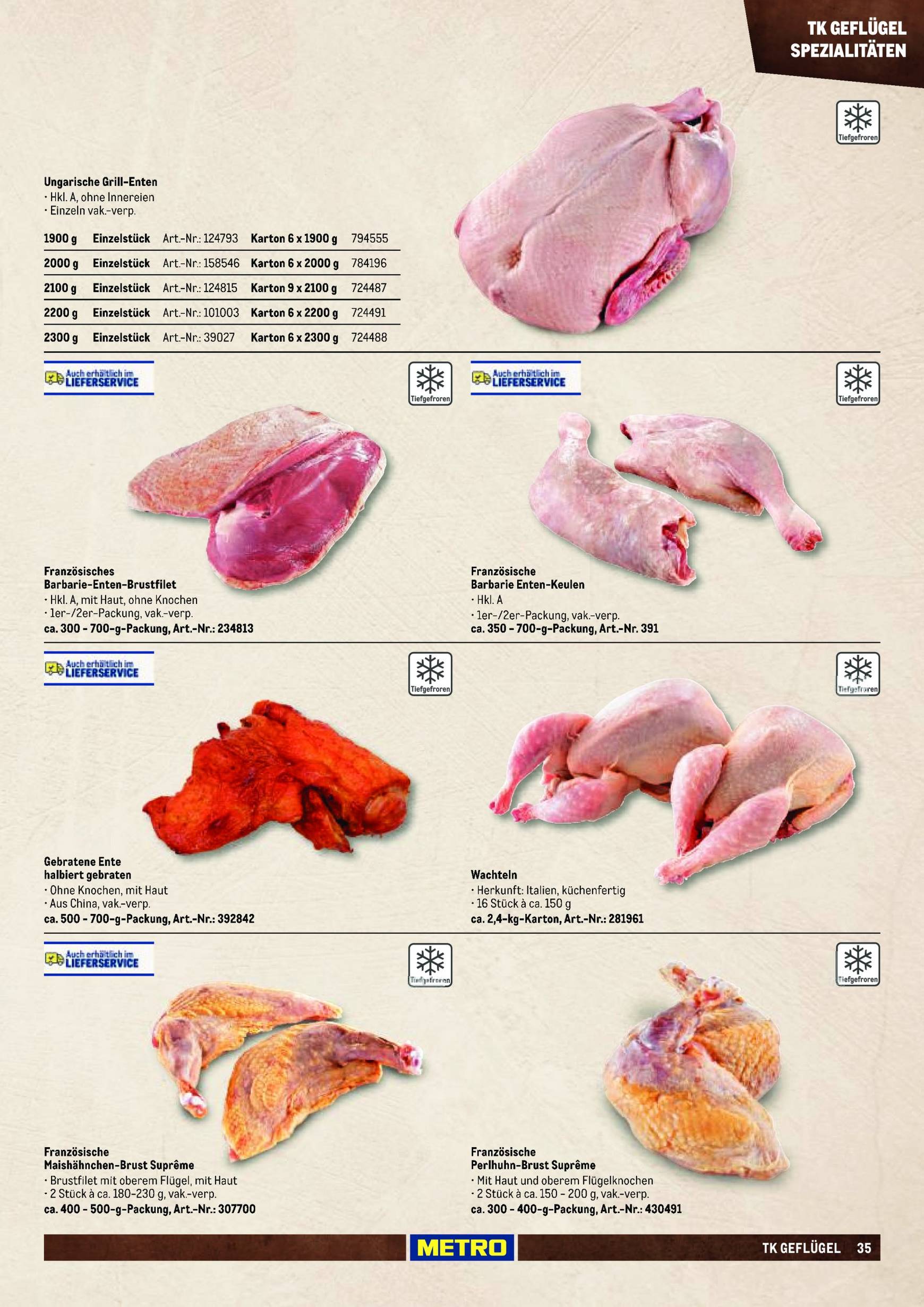metro - Metro - Fleischsortiment-Prospekt gültig ab 01.09. - 31.12. - page: 35