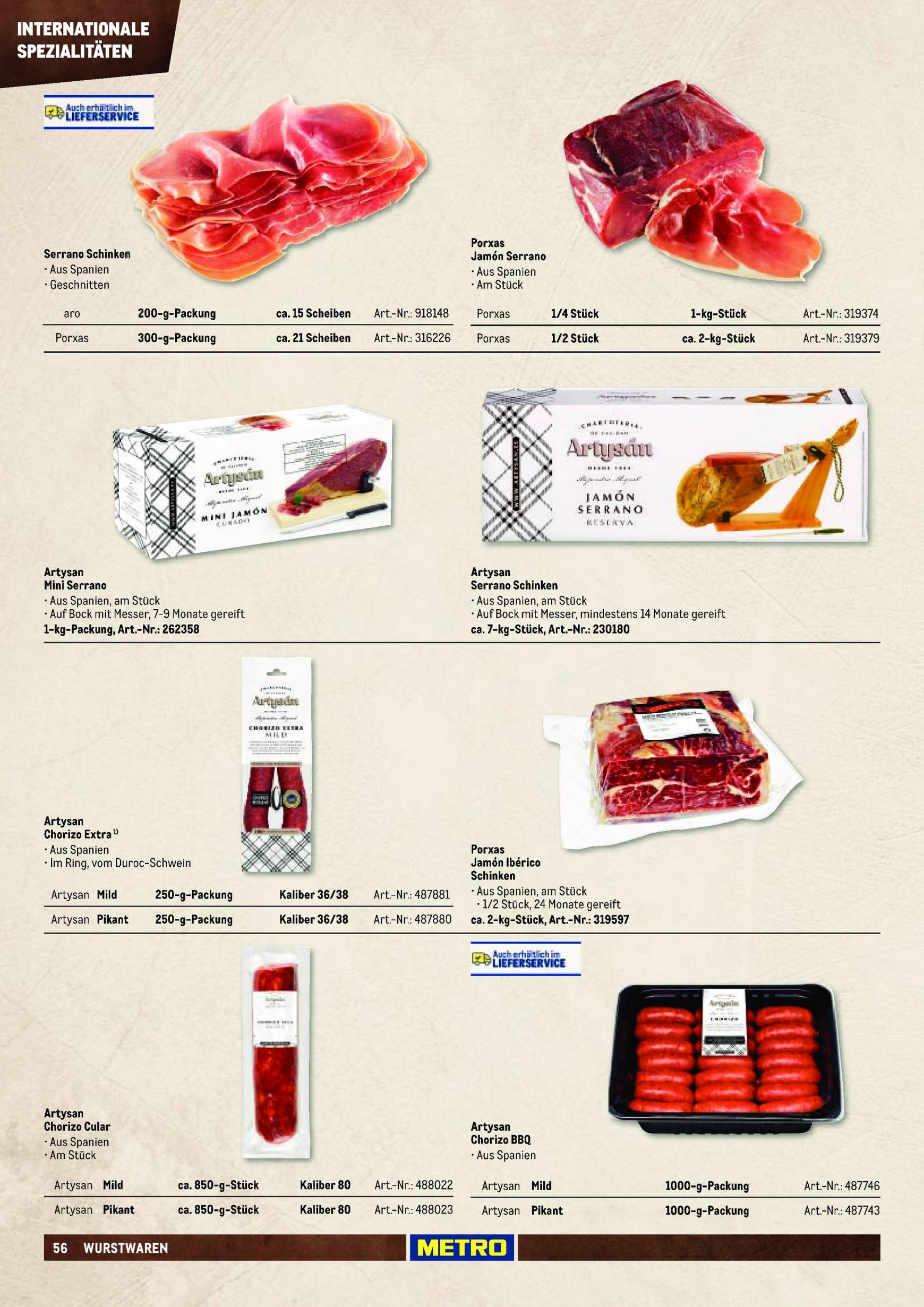 metro - Metro - Fleischsortiment-Prospekt gültig ab 01.09. - 31.12. - page: 56