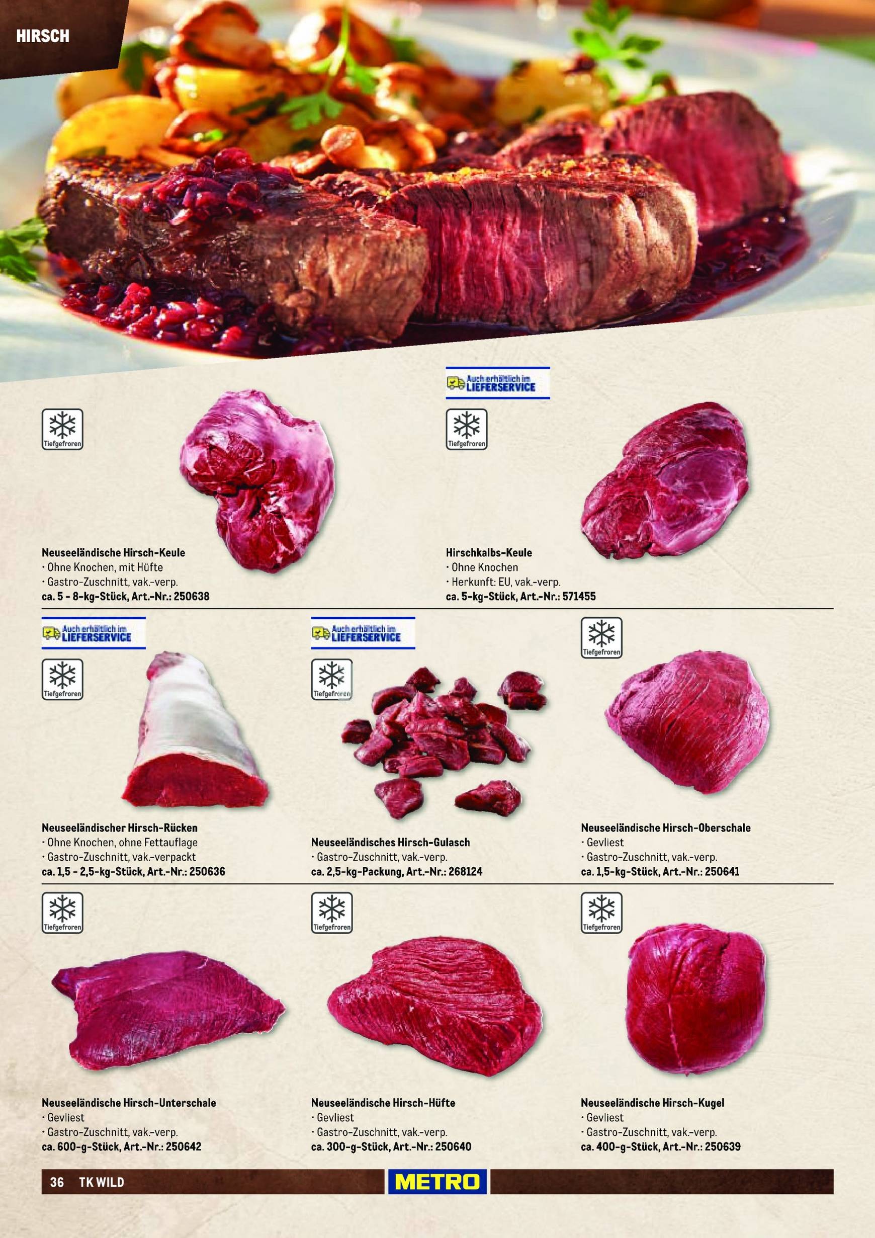 metro - Metro - Fleischsortiment-Prospekt gültig ab 01.09. - 31.12. - page: 36