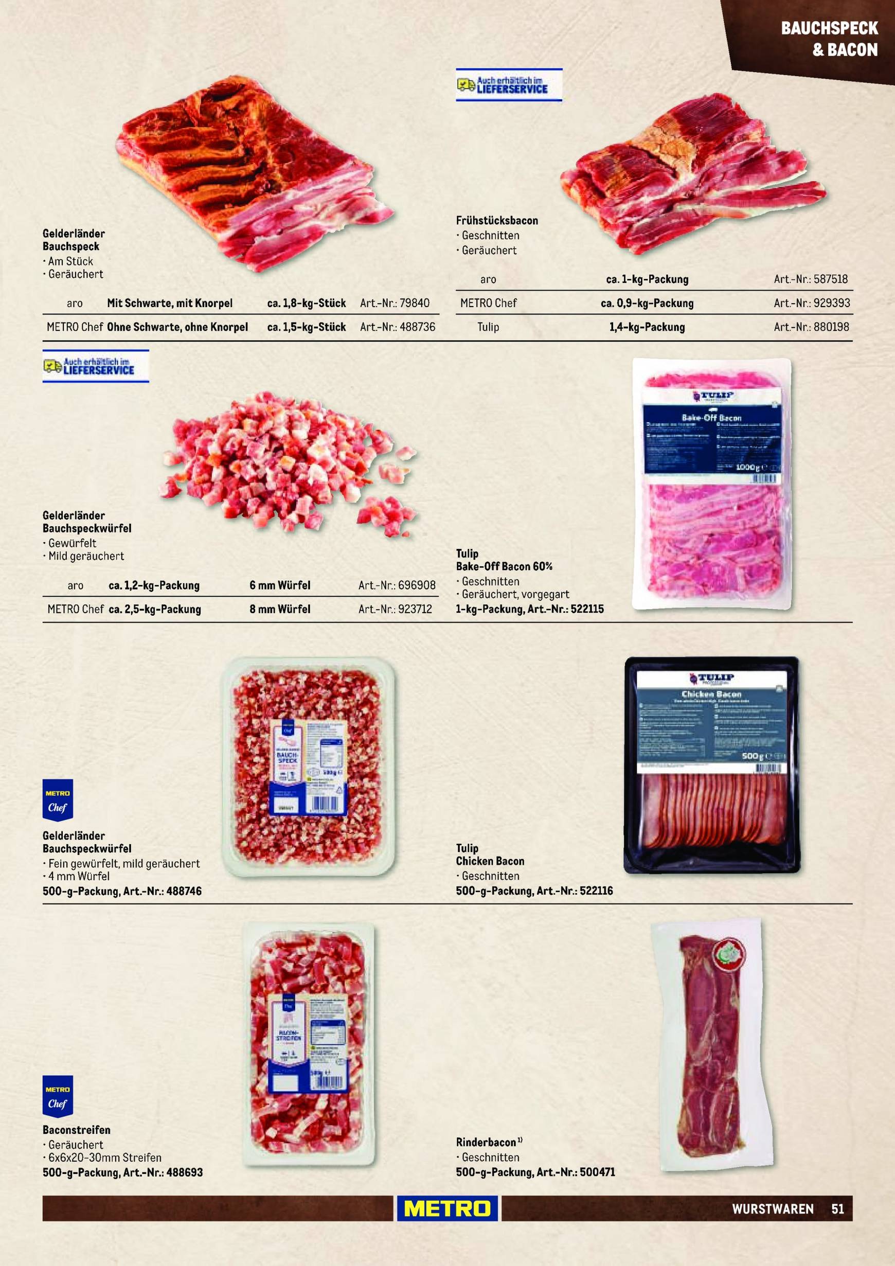 metro - Metro - Fleischsortiment-Prospekt gültig ab 01.09. - 31.12. - page: 51
