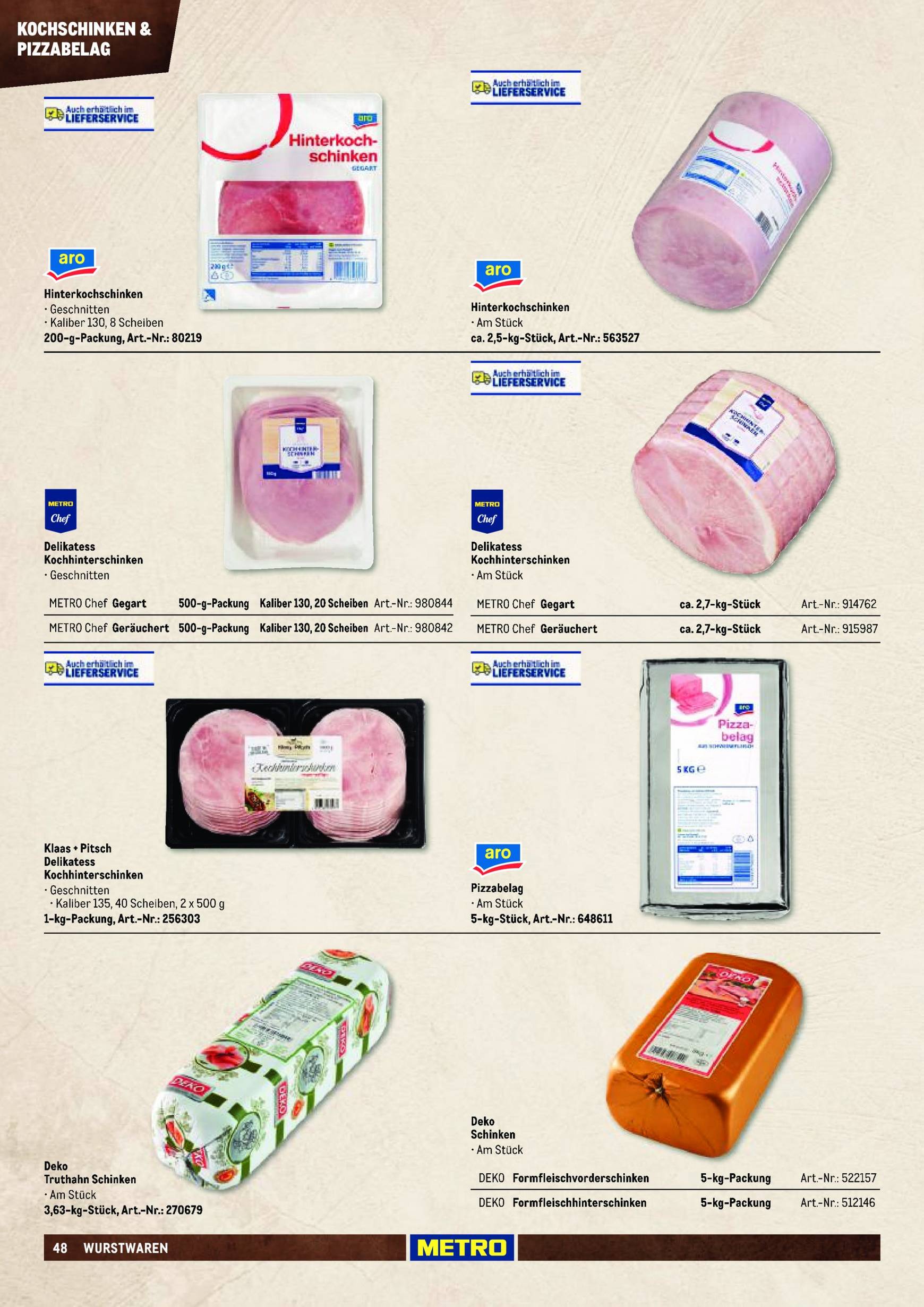 metro - Metro - Fleischsortiment-Prospekt gültig ab 01.09. - 31.12. - page: 48