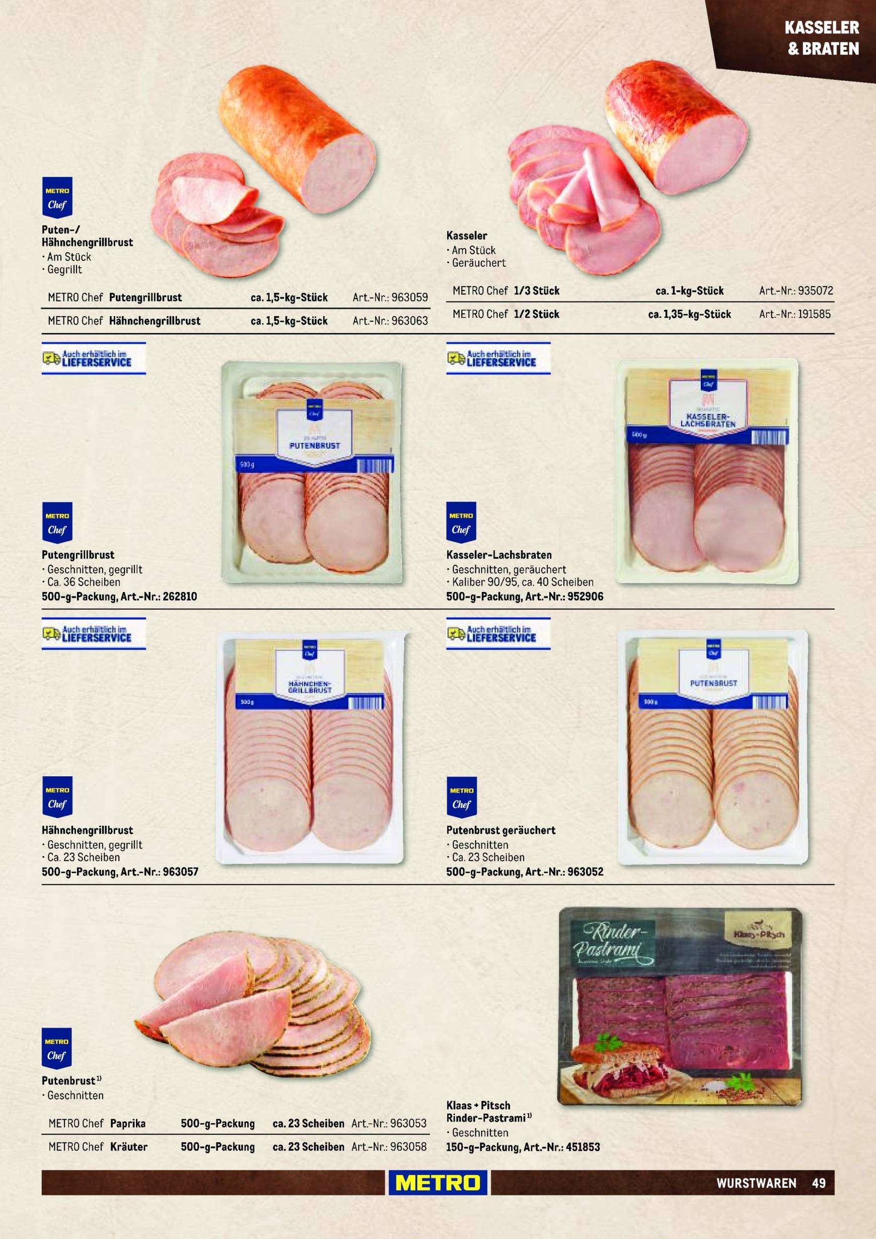 metro - Metro - Fleischsortiment-Prospekt gültig ab 01.09. - 31.12. - page: 49