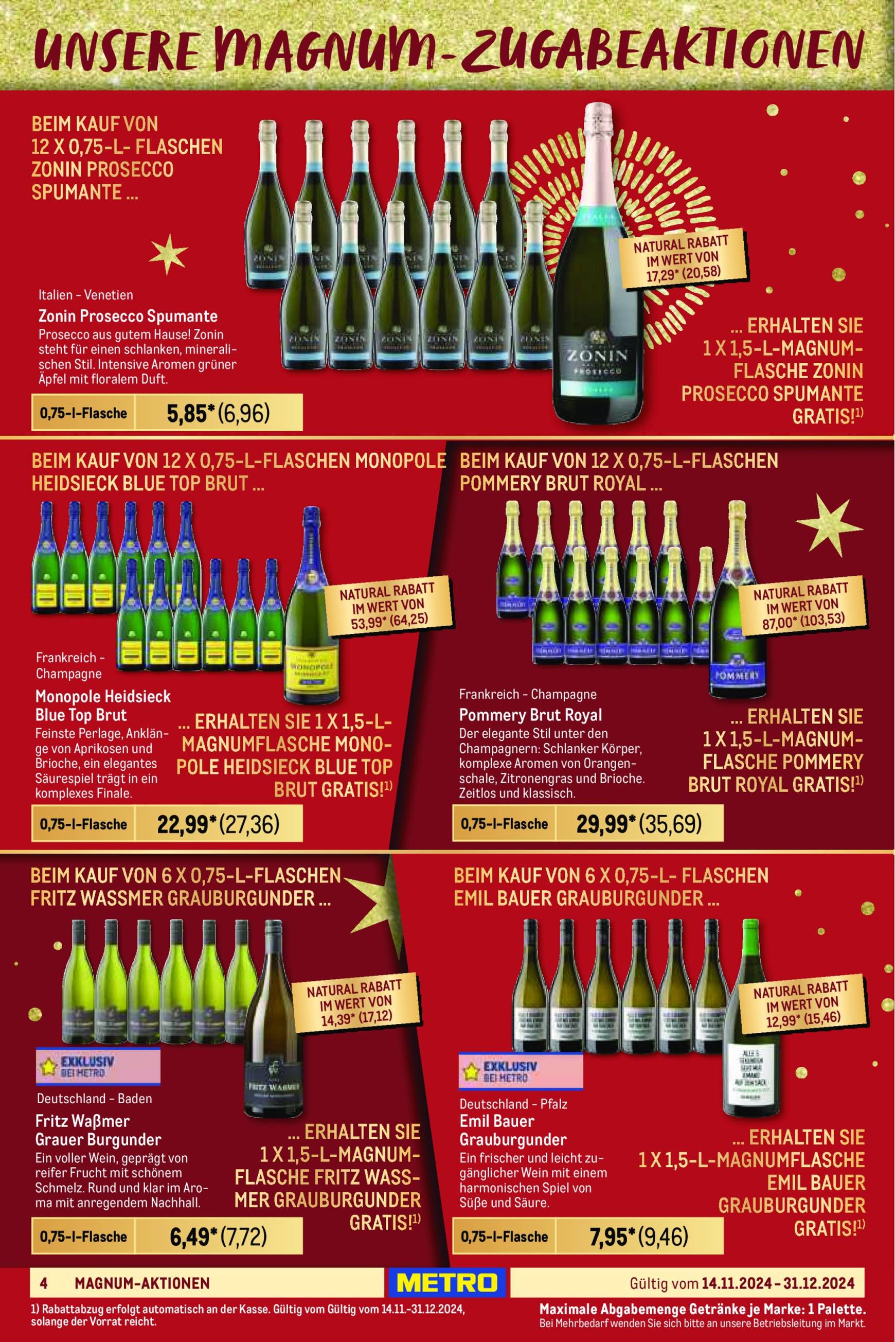 metro - Metro - Erlesene Tropfen-Prospekt gültig von 14.11. bis 31.12. - page: 4