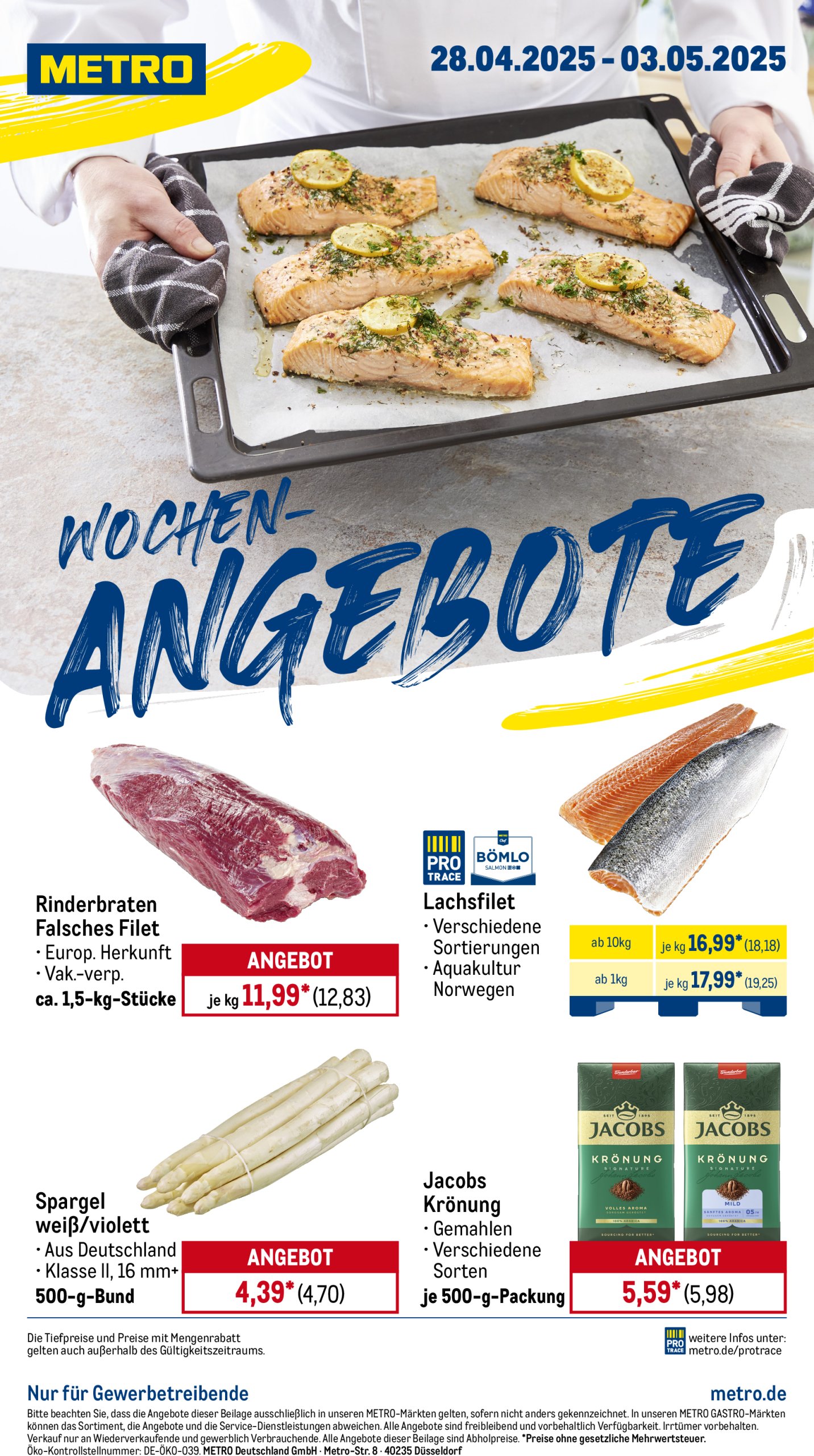 metro - Metro - Wochen-Angebote-Prospekt gültig von 28.04. bis 03.05.