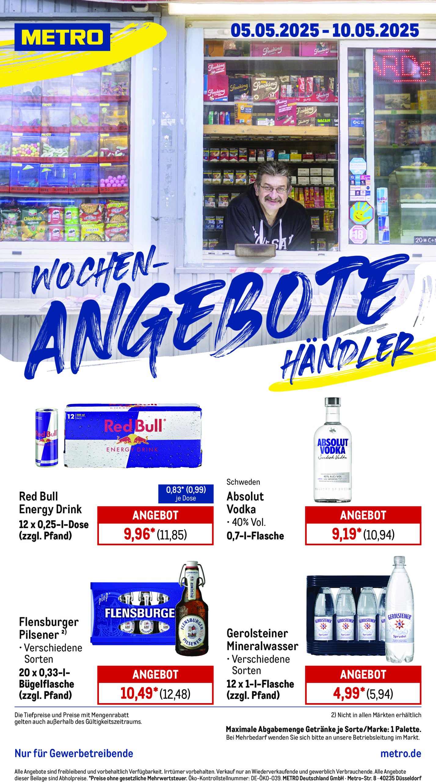 metro - Metro - Wochen-Angebote Händler-Prospekt gültig von 05.05. bis 10.05.